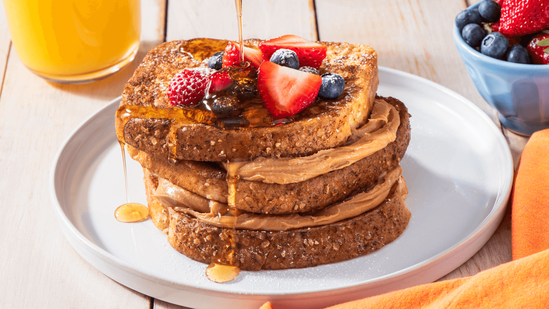 1920x1080 Peanut Butter Stuffed French Toast