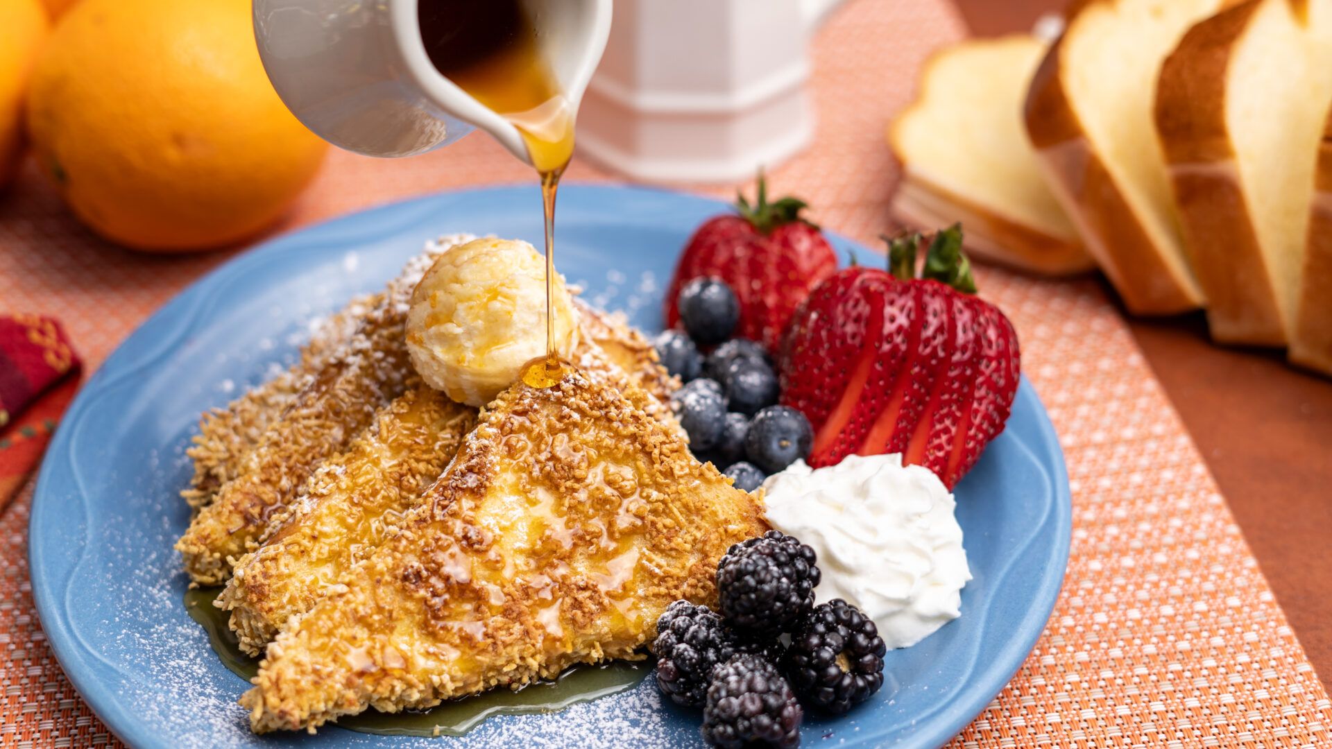 1920x1080 Orange Mascarpone French Toast. Inn of the Turquoise Bear