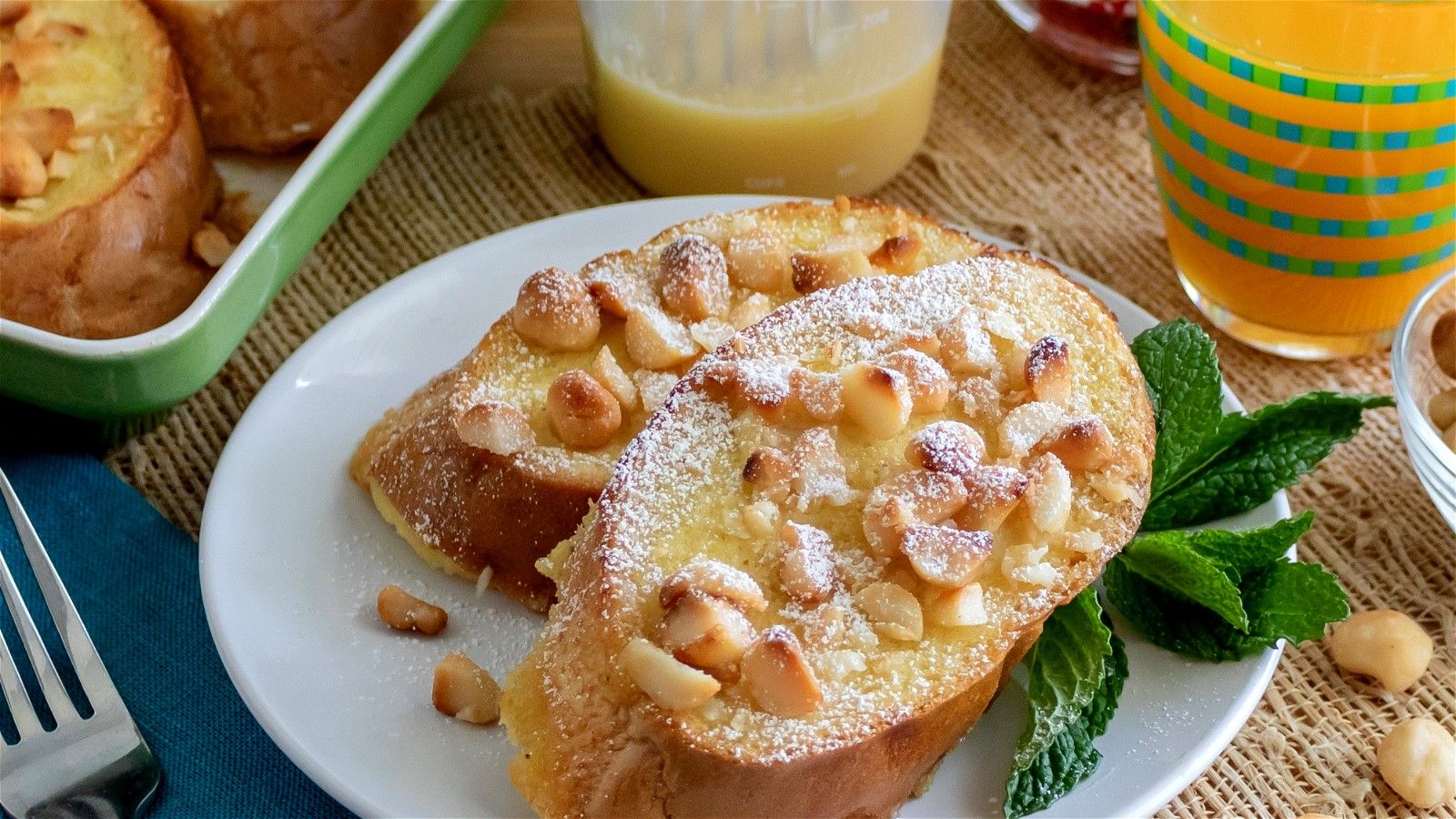 1600x900 Macadamia Nut French Toast