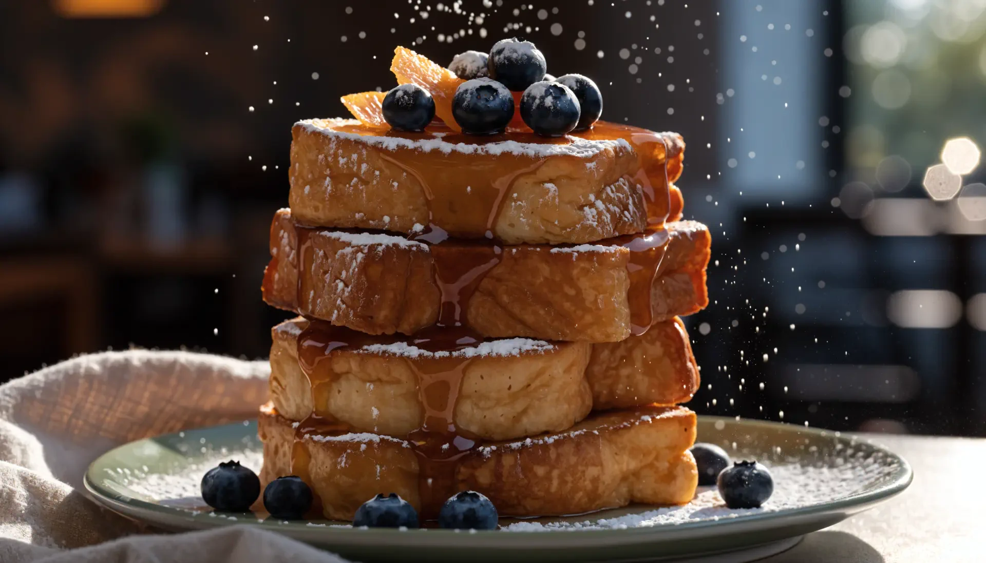 1920x1097 Blueberry Syrup French Toast Stack