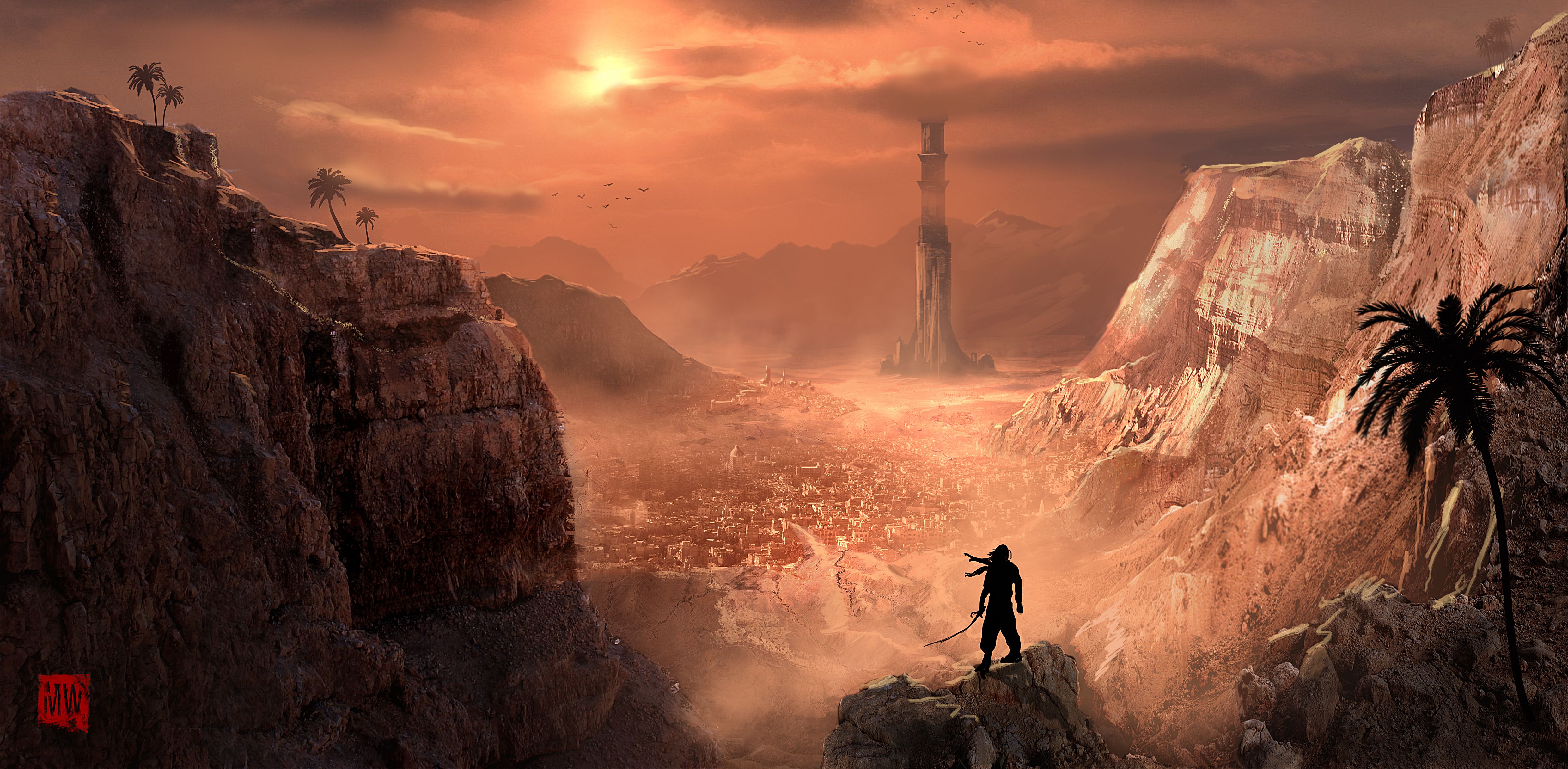 4961x2432 Epic Warrior's Journey: 4K Ultra HD Prince Of Persia Wallpaper
