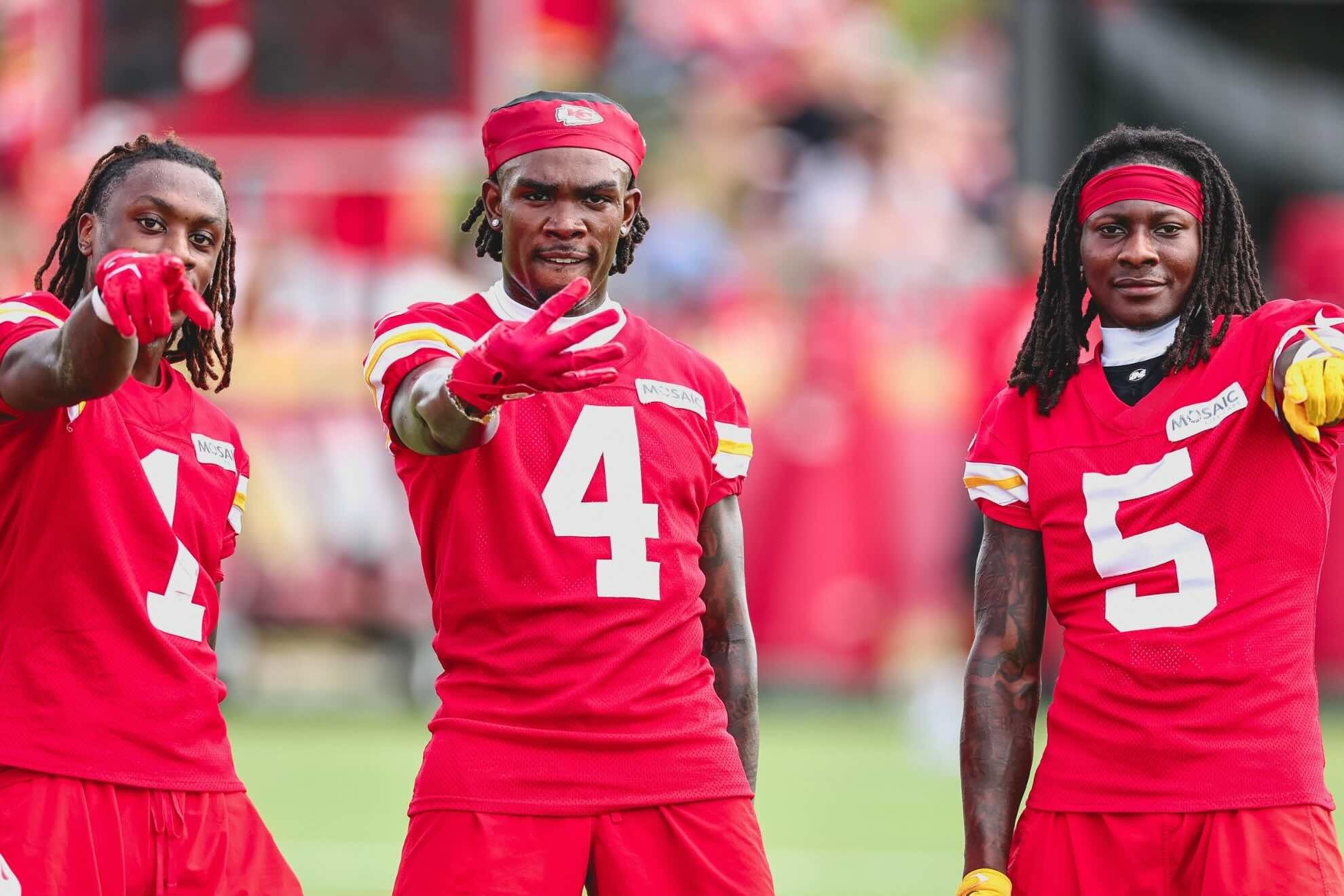 1980x1320 Patrick Mahomes' new WR beats out Xavier Worthy for play of the day at Chiefs training camp