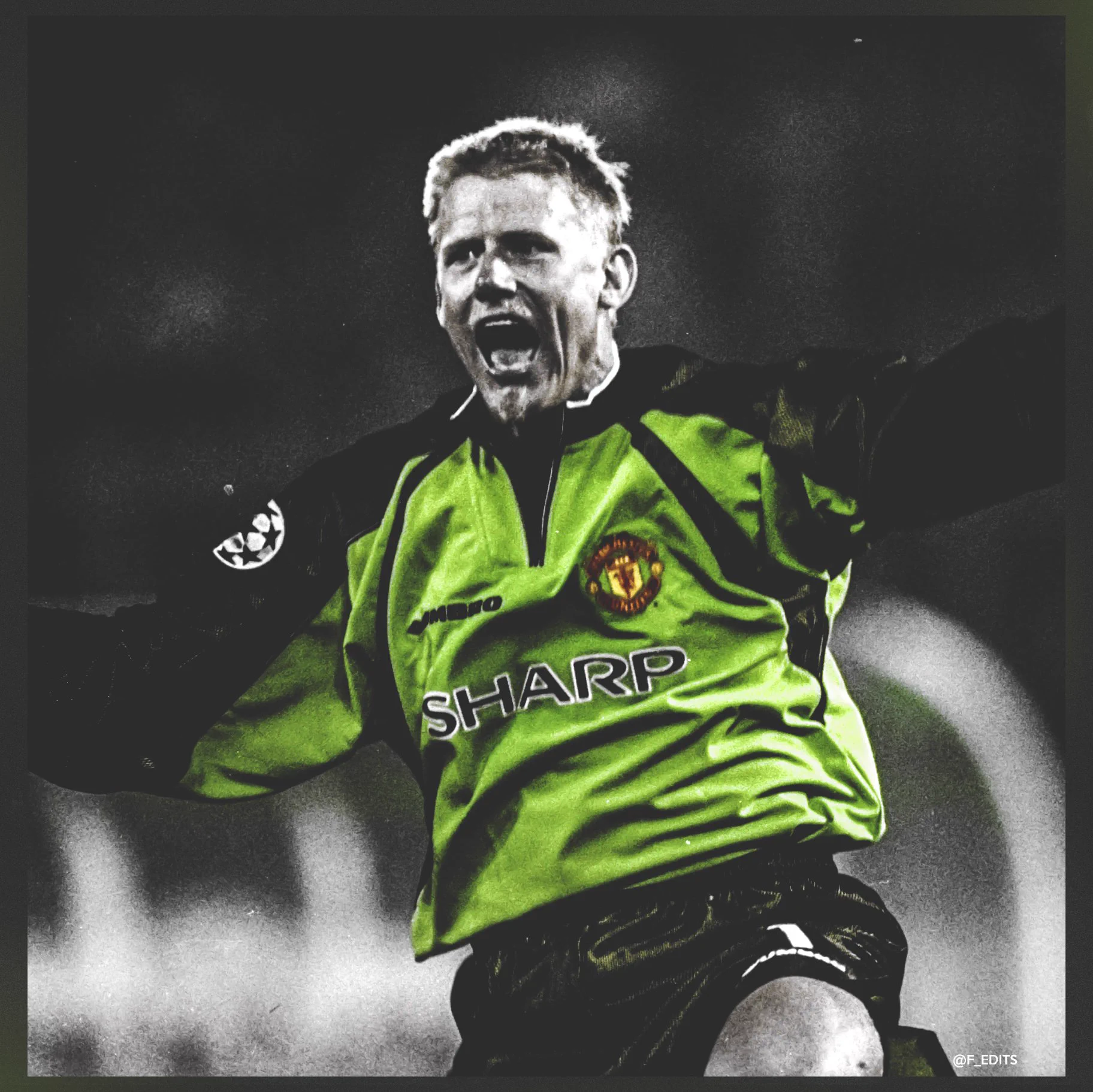 1824x1823 Fredrik on X: Peter Schmeichel. #mufc. iPhone wallpaper and icon // Great Dane / X