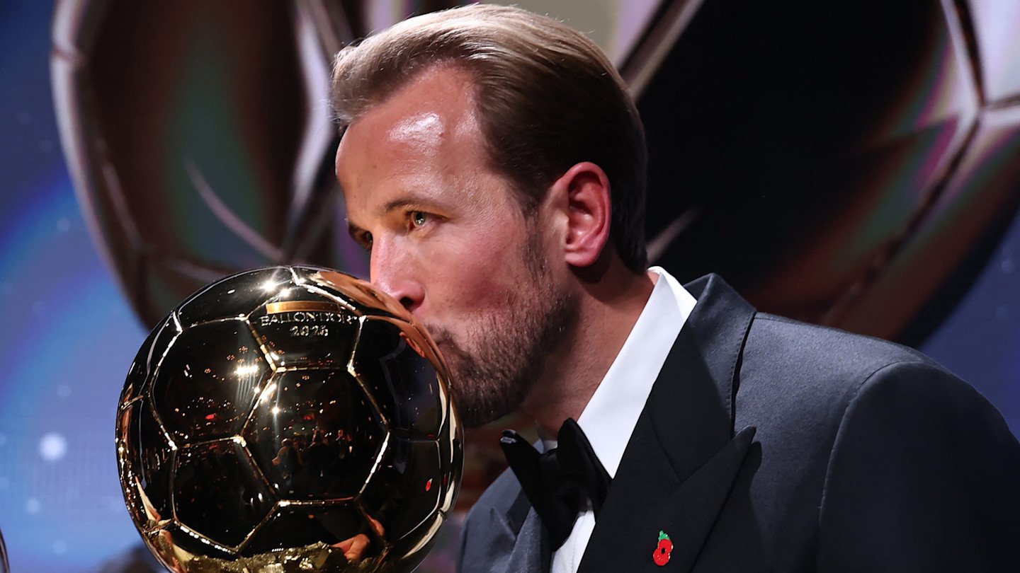 1440x810 Harry Kane becomes first English player in 25 years to win Ballon d'Or