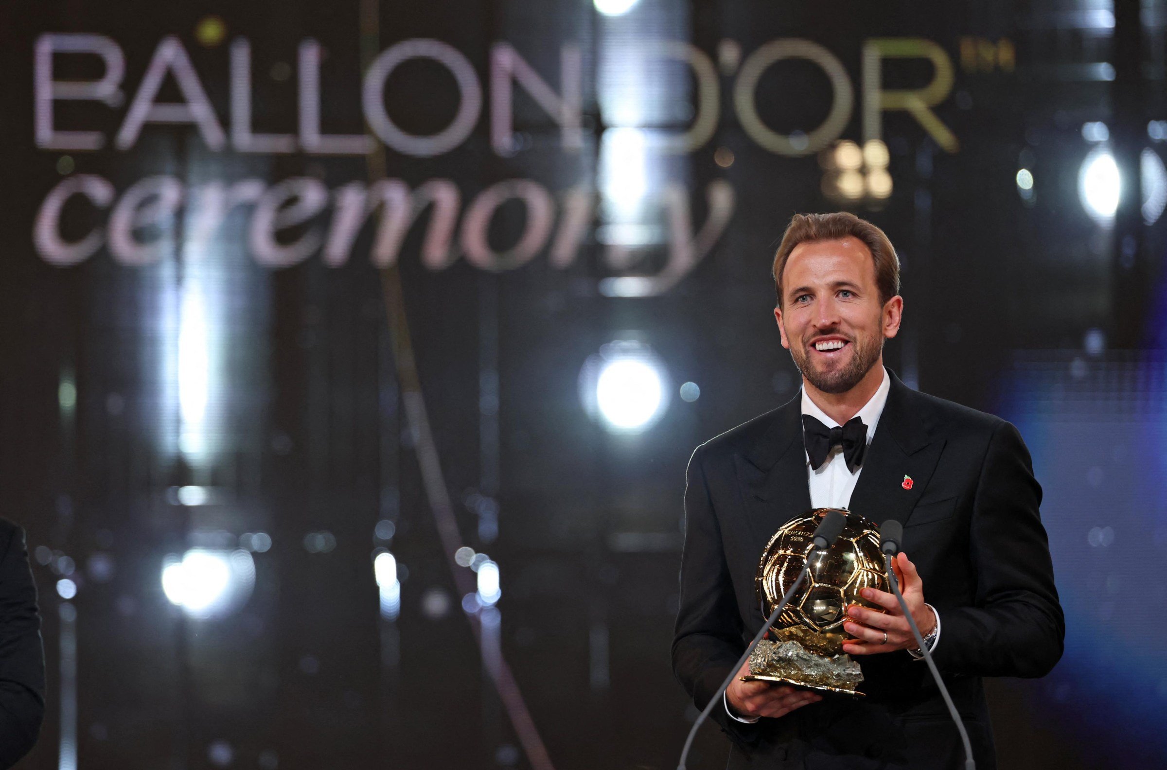 2400x1584 Harry Kane reacts to winning the 2026 Ballon d'Or. Bavarian Football Works