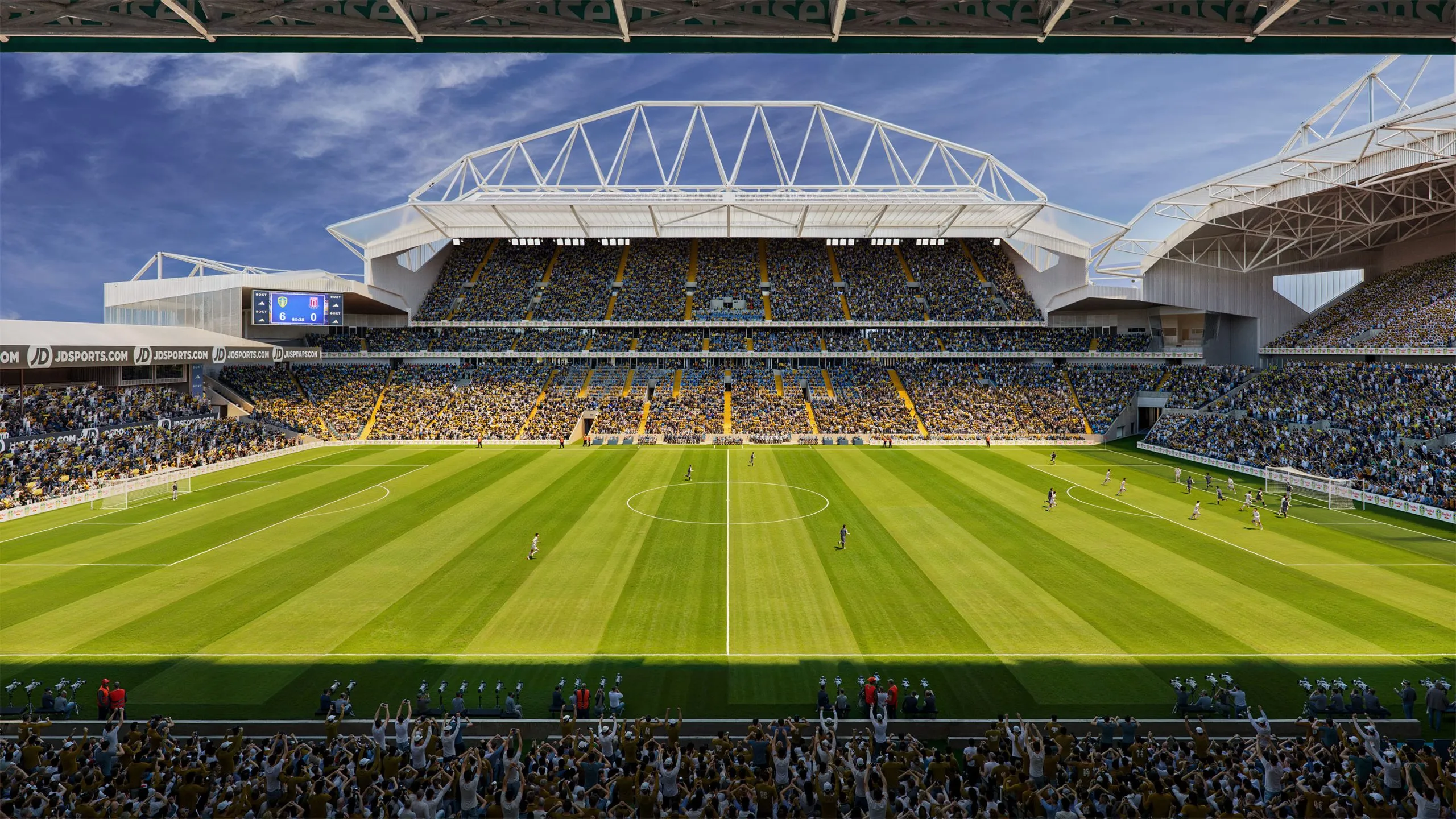 2560x1440 Leeds United unveils concept image of expanded stadium following council backing. New Civil Engineer
