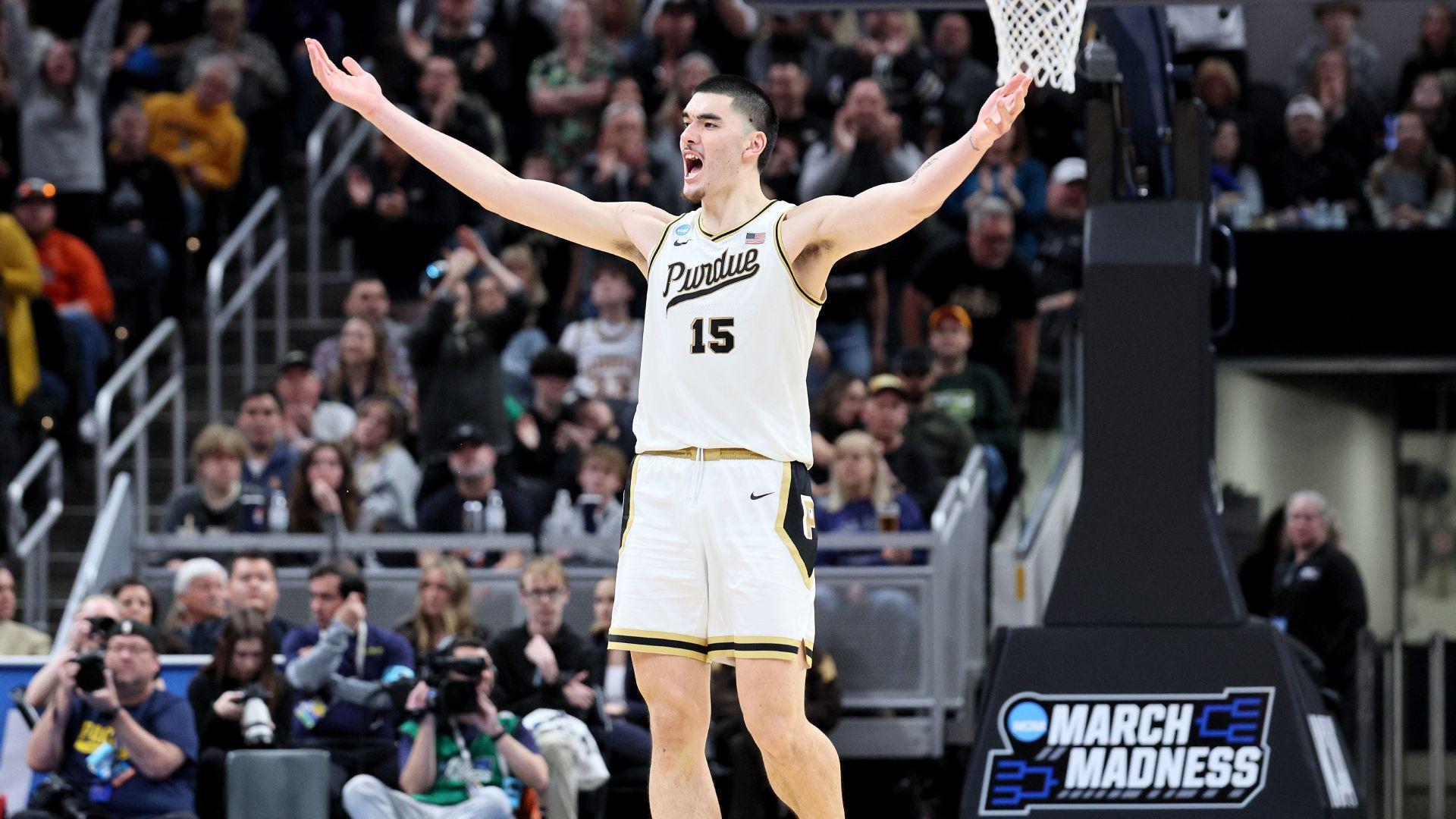 1920x1080 Zach Edey measurements: Height, wingspan, hand size, foot size for Purdue star