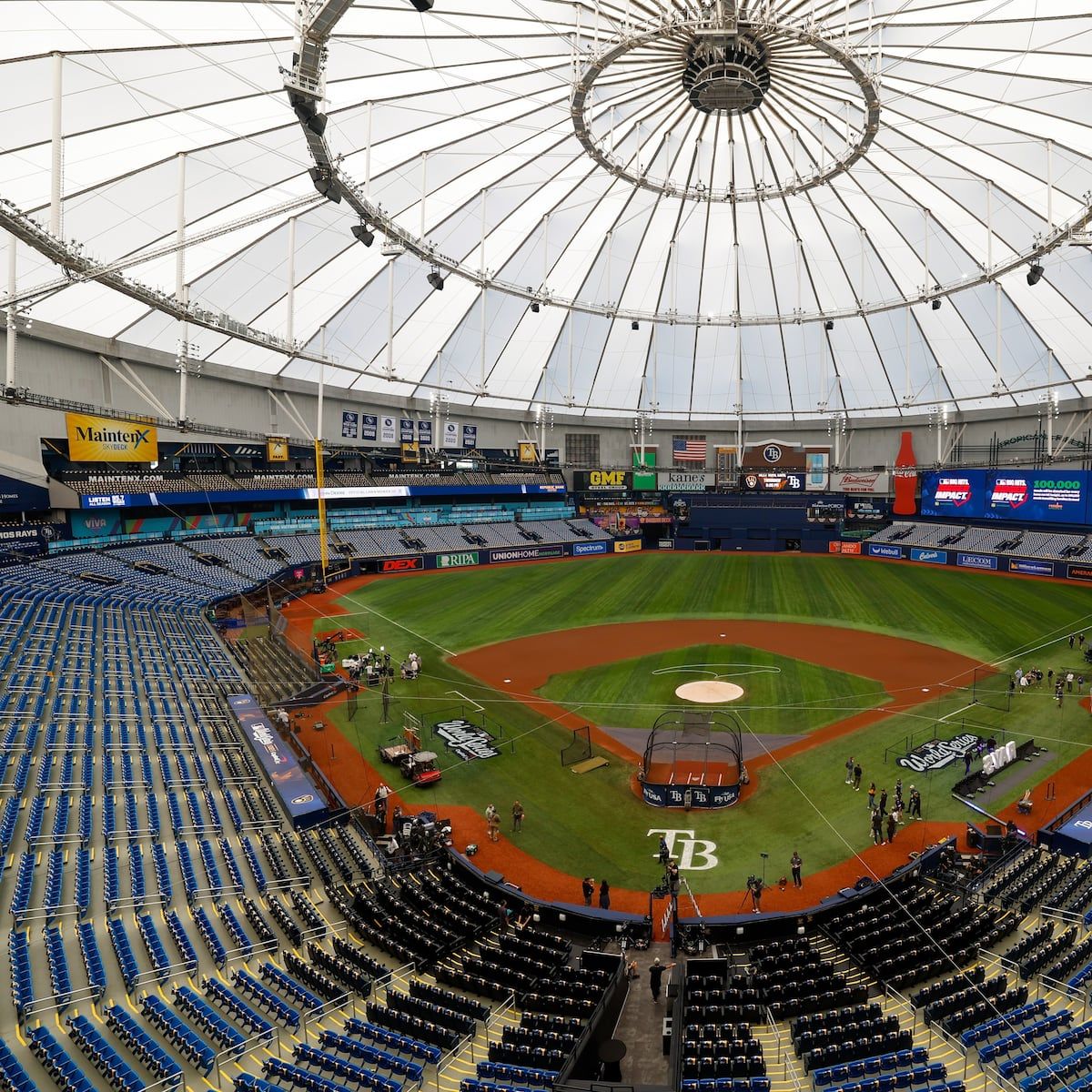1200x1200 With a chance to clinch in St. Pete, Brewers work out at Tropicana Field