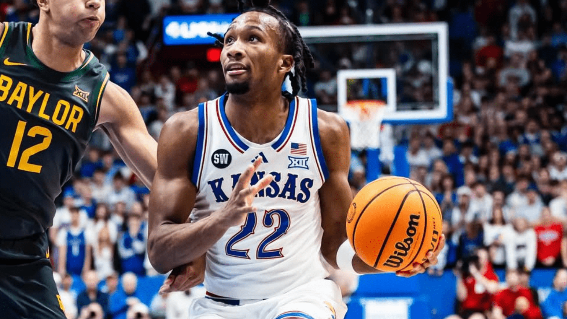 1920x1080 Darryn Peterson Stats Today Did Kansas Star Perform in NCAA Tournament Exit vs Rick Pitino's St. John's. College Sports Network