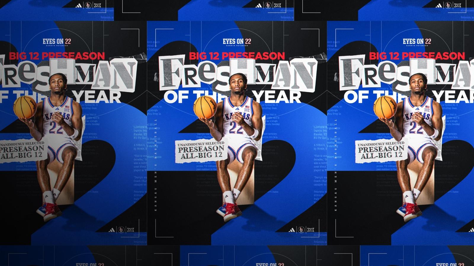 1600x900 Darryn Peterson Named Preseason Big 12 Freshman of the Year of Kansas
