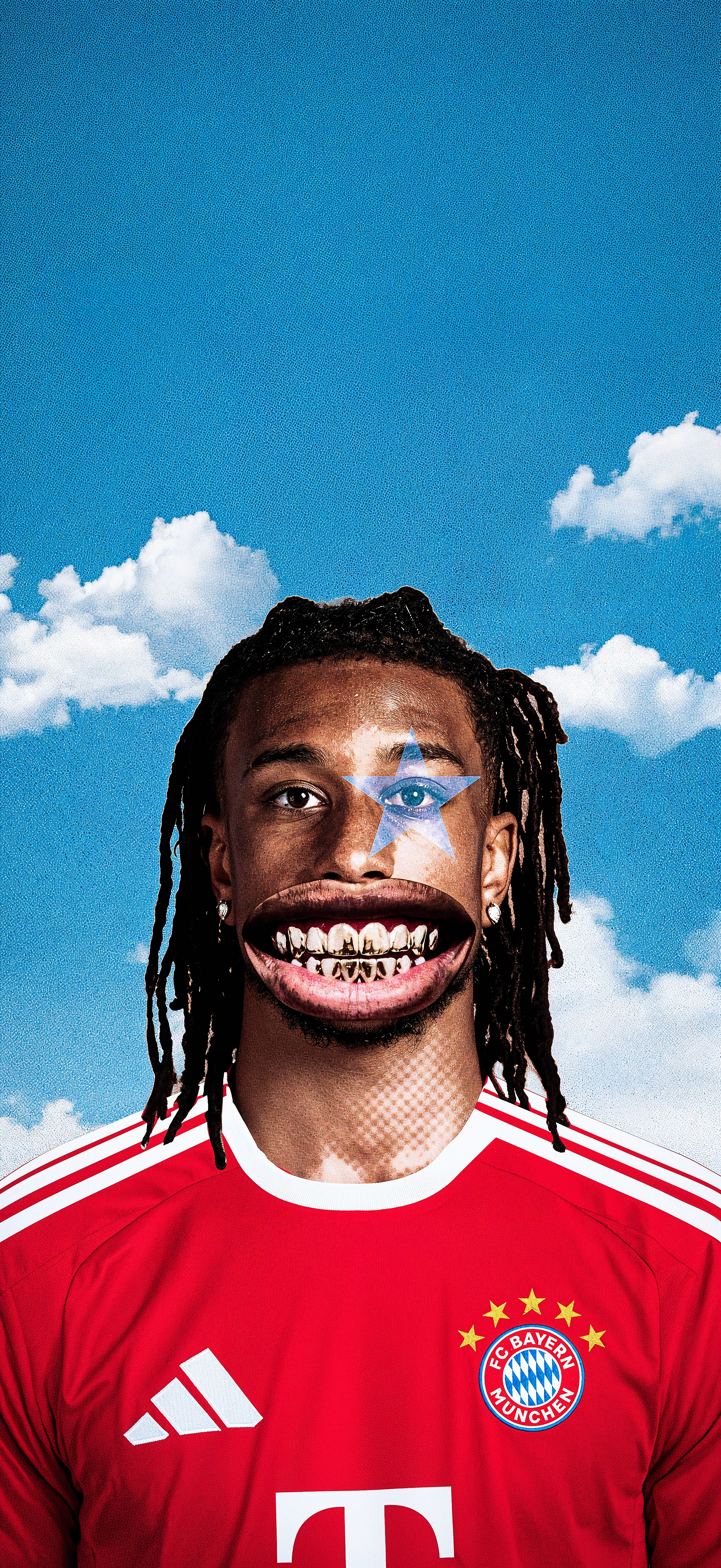 2352x5112 Michael Olise Grillz Bayern Wallpaper