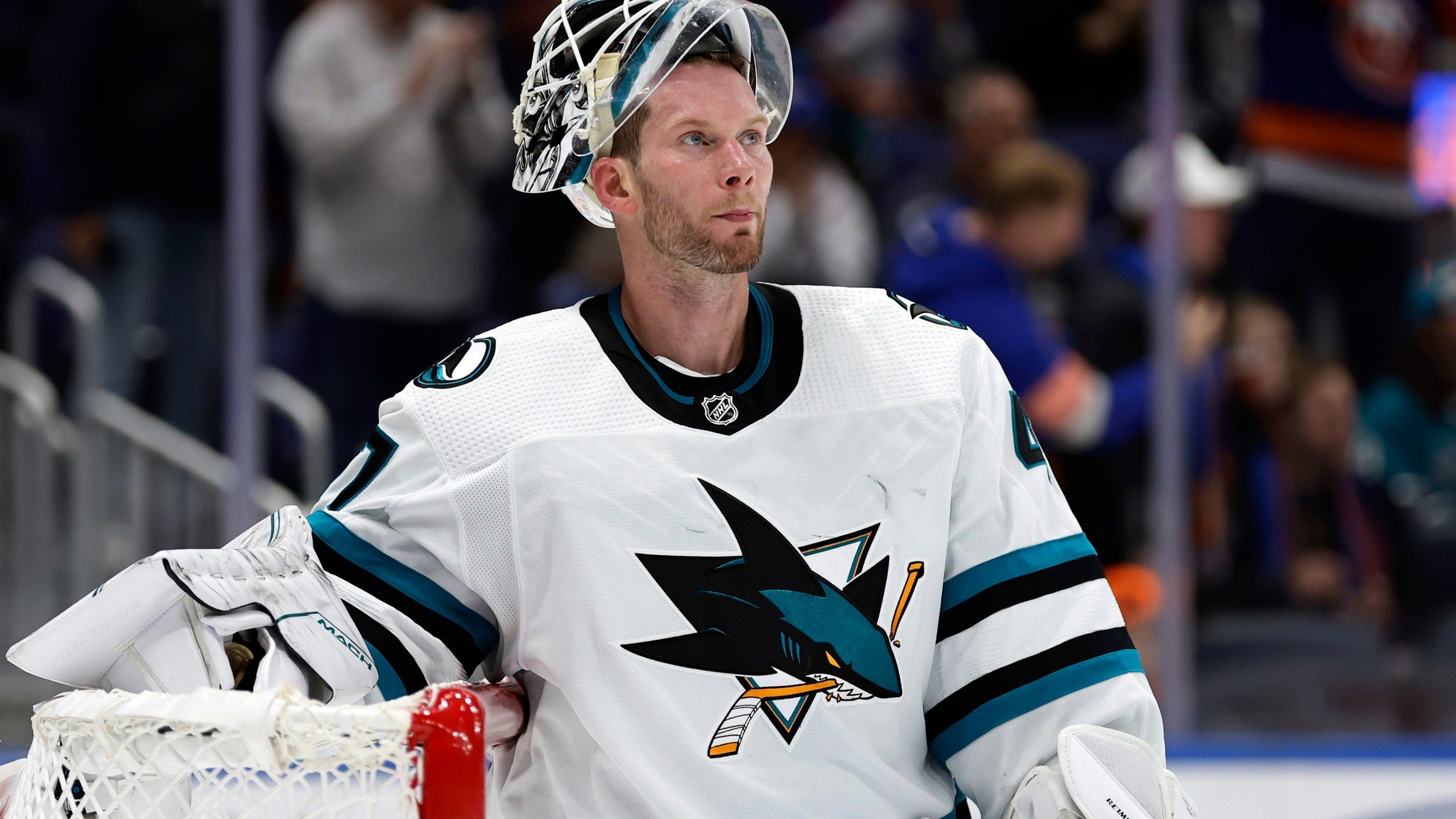 2560x1440 Sharks goalie James Reimer declines to wear Pride jersey