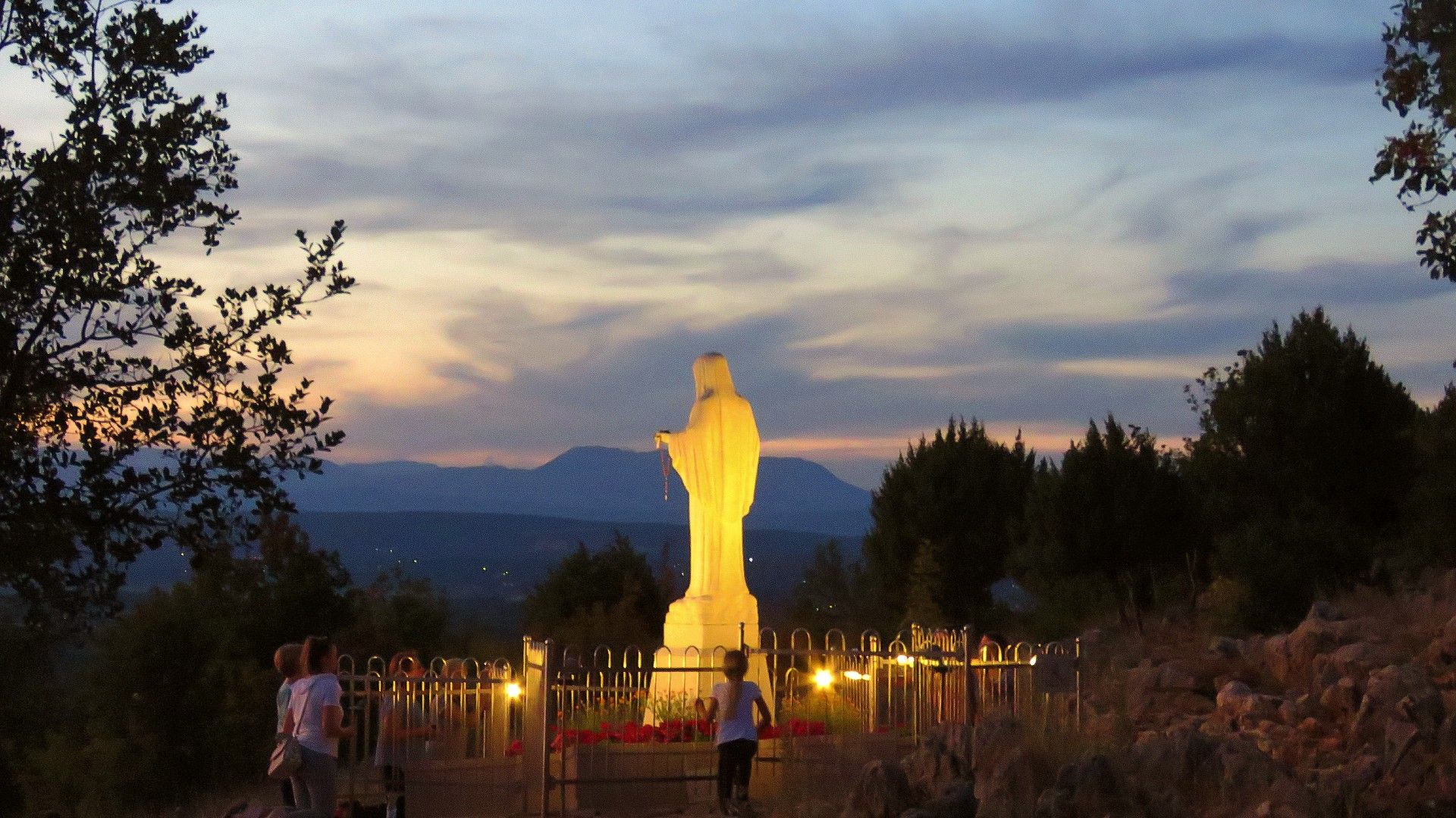 1920x1080 Medjugorje Apparition Hill to see Pilgrimage and Holy Land Tours. Blue Heart Travel