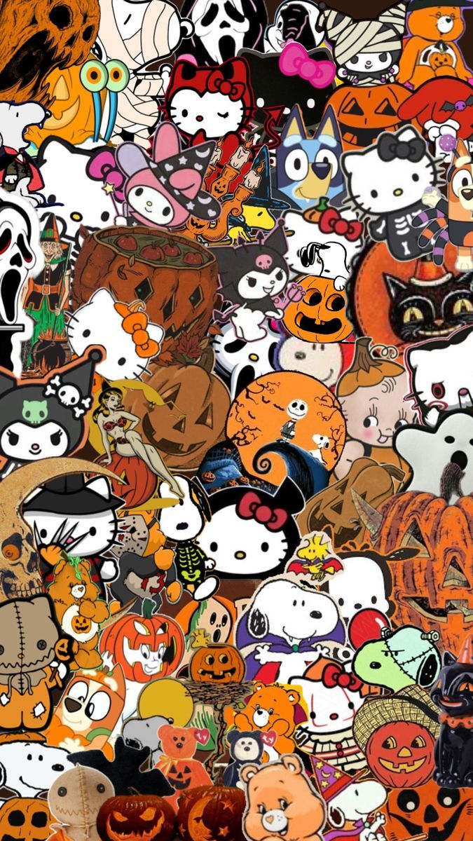 675x1200 Halloween town. Hello kitty halloween wallpaper, Halloween wallpaper iphone background, Cute halloween wallpaper