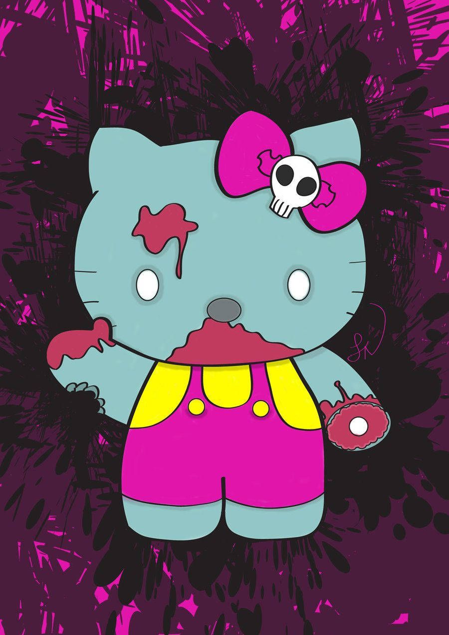 900x1273 Creepy Hello Kitty Wallpaper