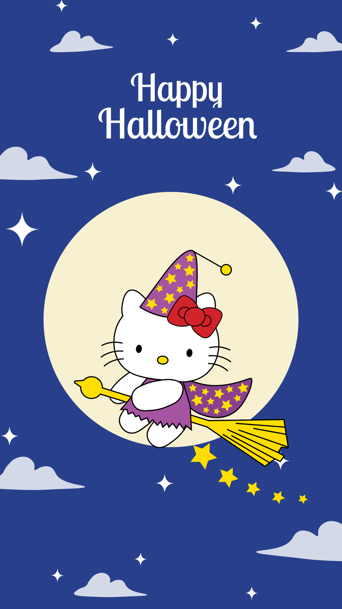 1200x2133 Free Hello Kitty Halloween Wallpaper Template to Edit Online