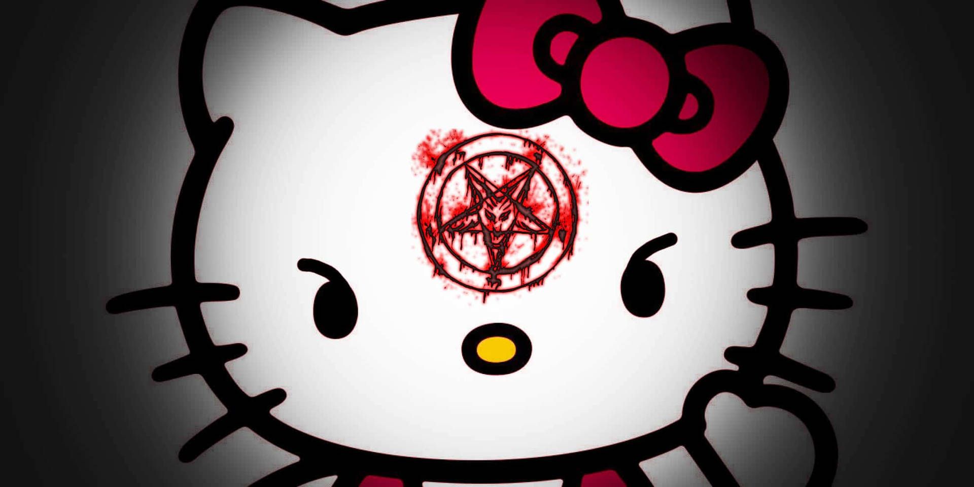 1920x960 Hello Kitty Scary Wallpaper
