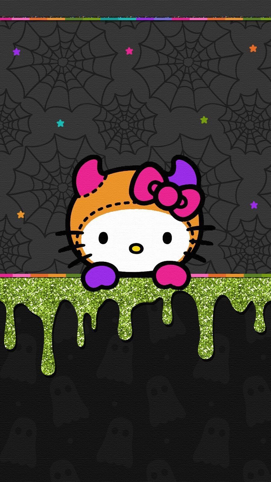 900x1600 Halloween Hello Kitty PFP Wallpaper