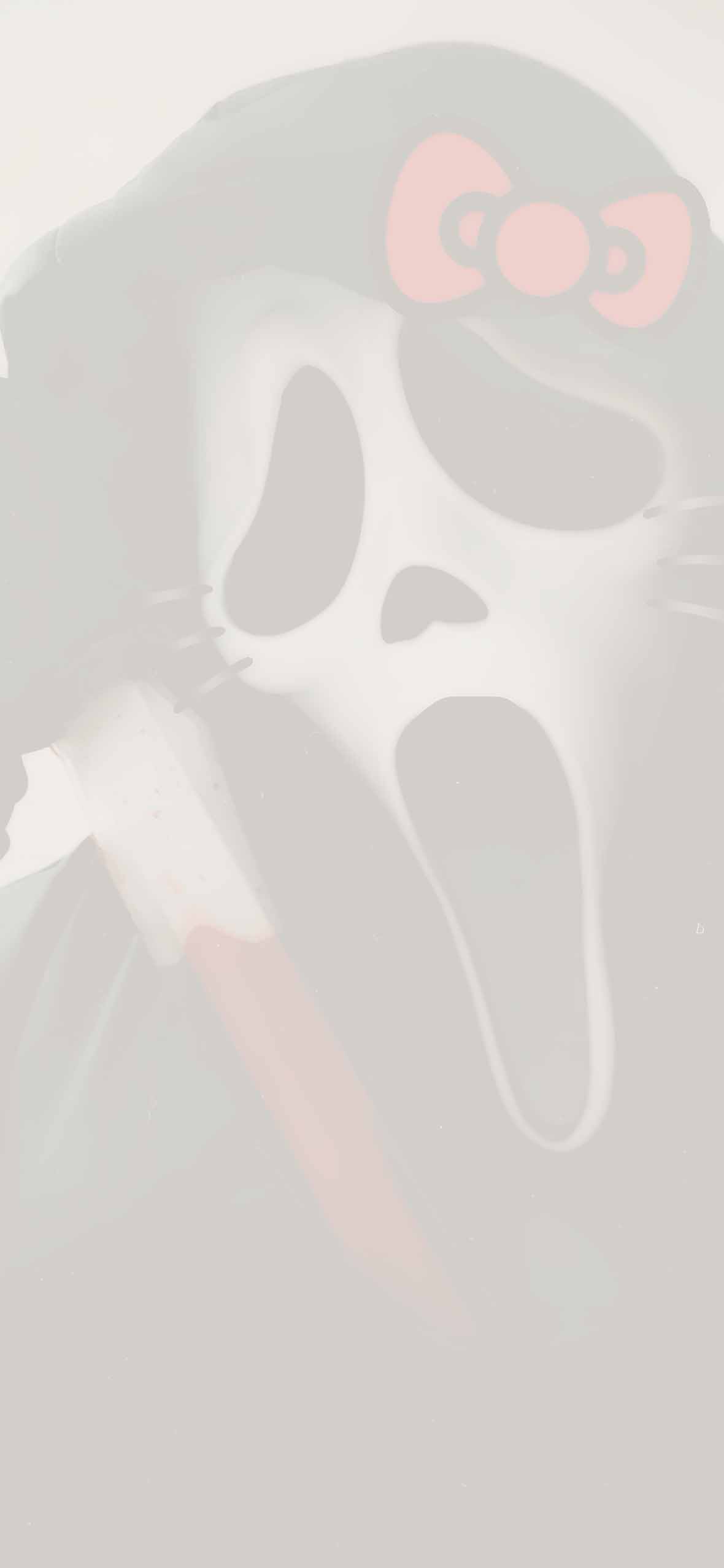 1180x2554 Hello Kitty Ghostface Horror Wallpaper Phone Wallpaper