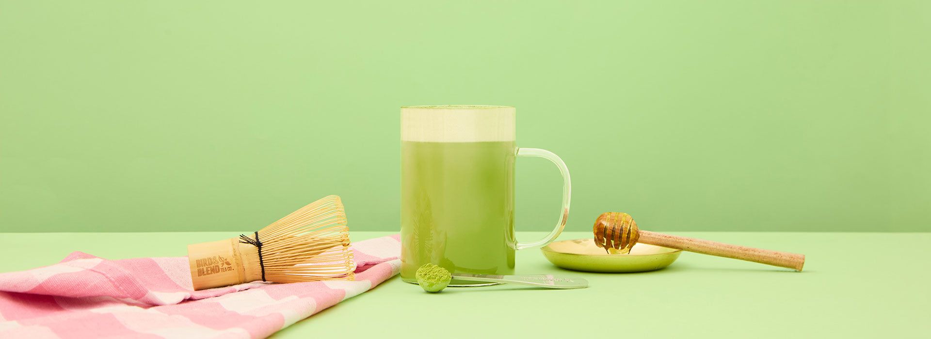 1920x700 Vanilla Matcha Latte Recipe. Bird & Blend Tea Co