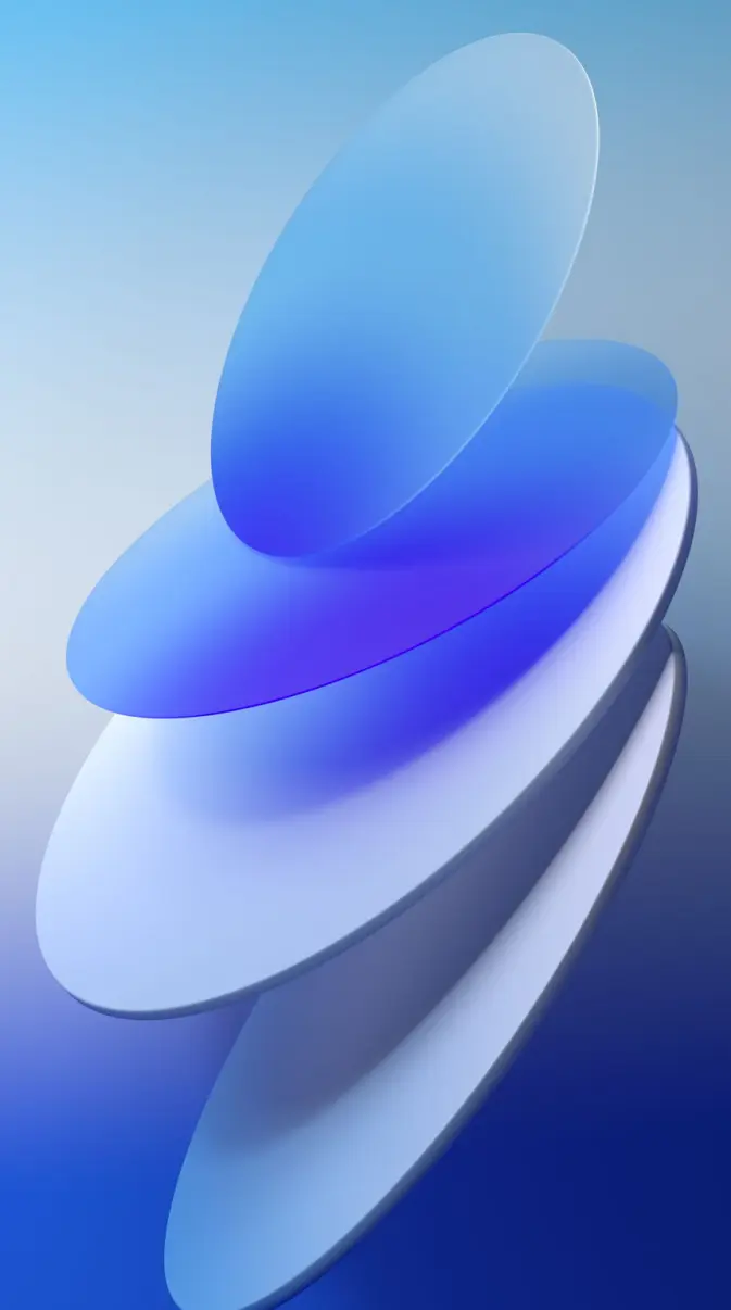 673x1206 Coloros 12 Blue wallpaper
