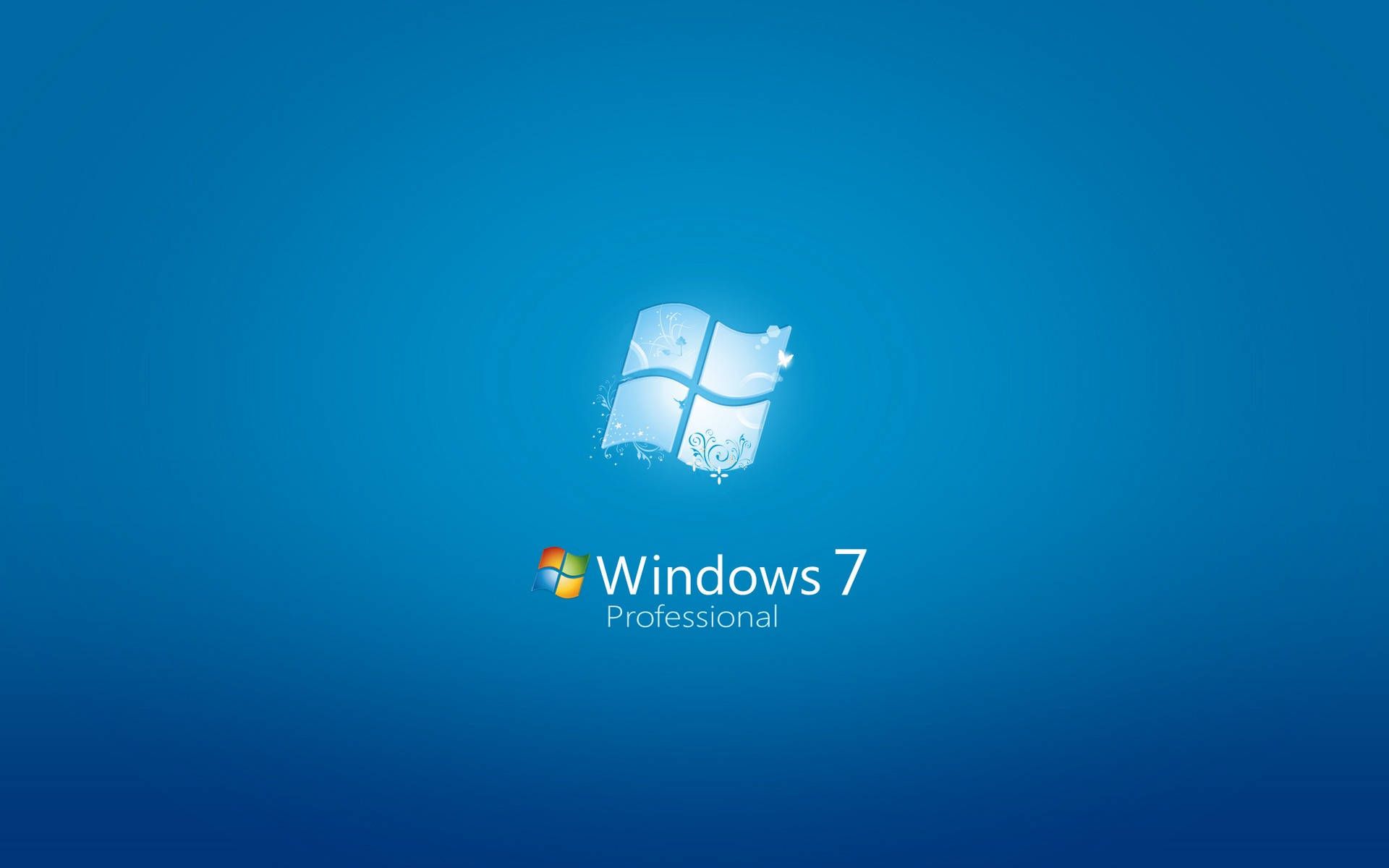 1920x1200 Download Windows 7 Aesthetic Blue Logo Wallpaper