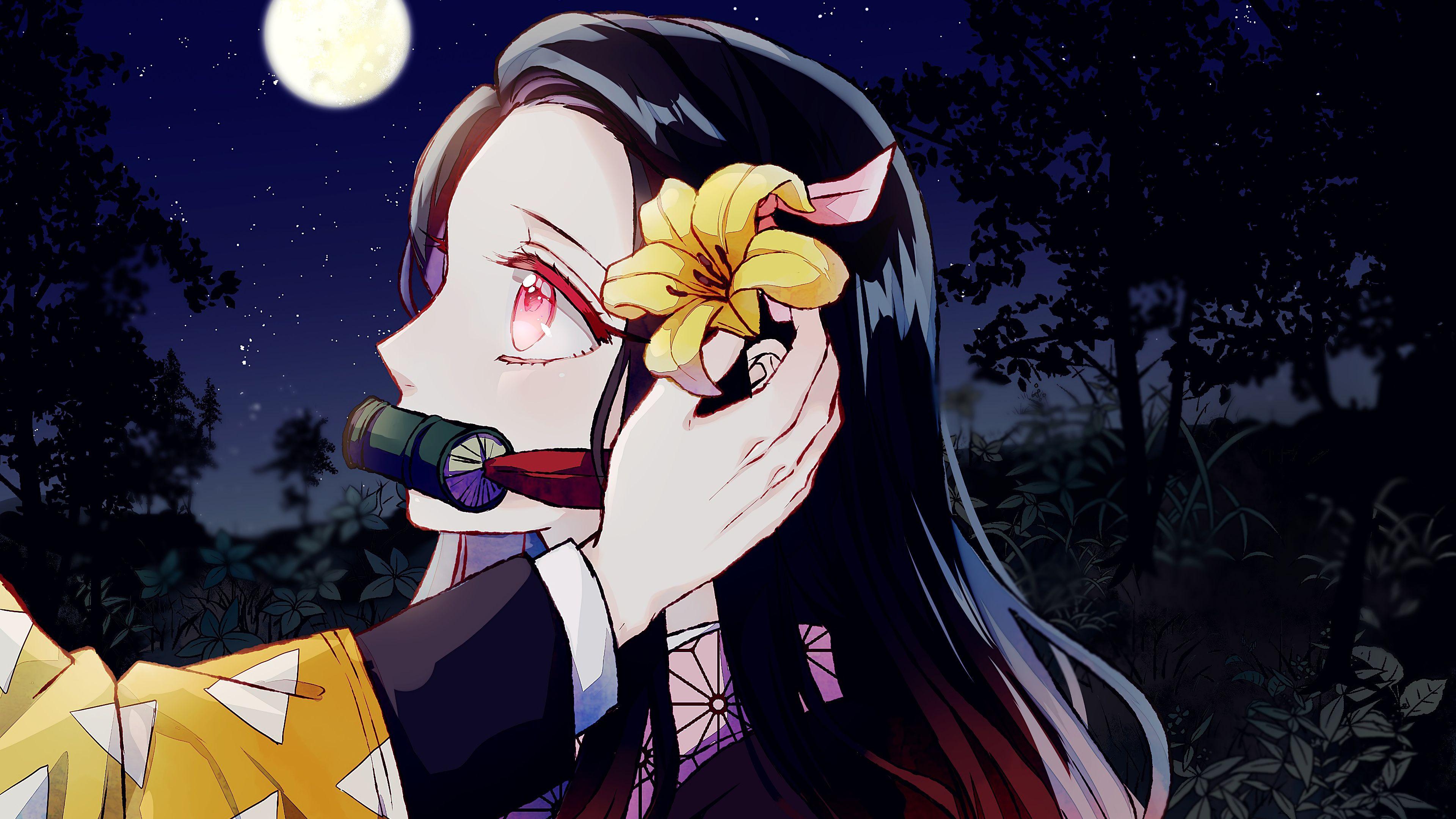 3840x2160 Nezuko Kamado, Kimetsu no Yaiba, 4K wallpaper. Mocah HD Wallpaper
