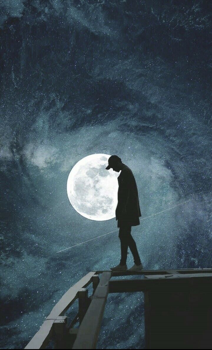 720x1187 Alone At Night Wallpaper