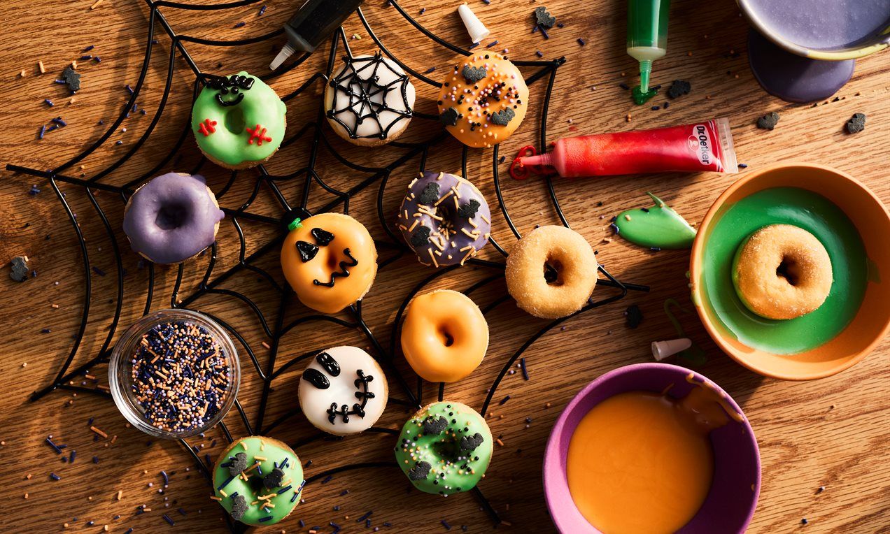 1272x764 Spooky Halloween Doughnuts