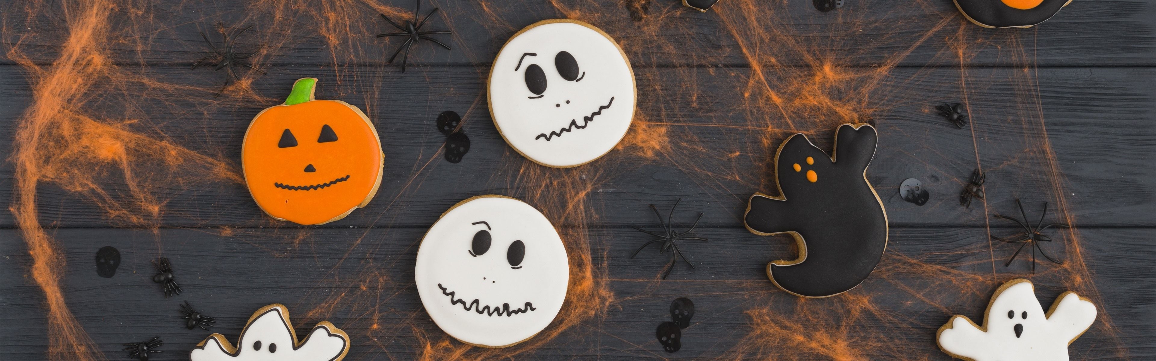 3840x1200 Wallpaper Halloween, cookies, food 5120x2880 UHD 5K Picture, Image