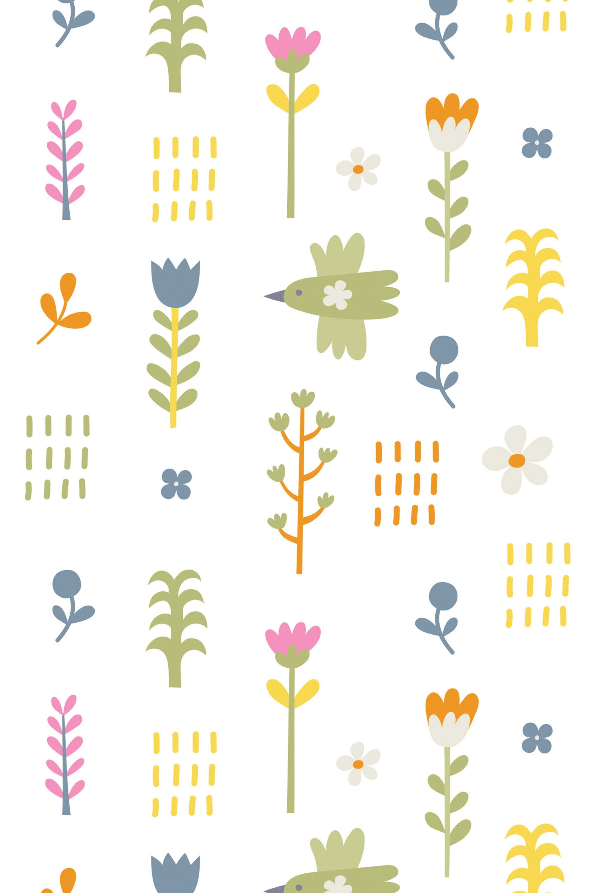 2000x3000 Cute Birdie Peel and Stick Removable Wallpaper