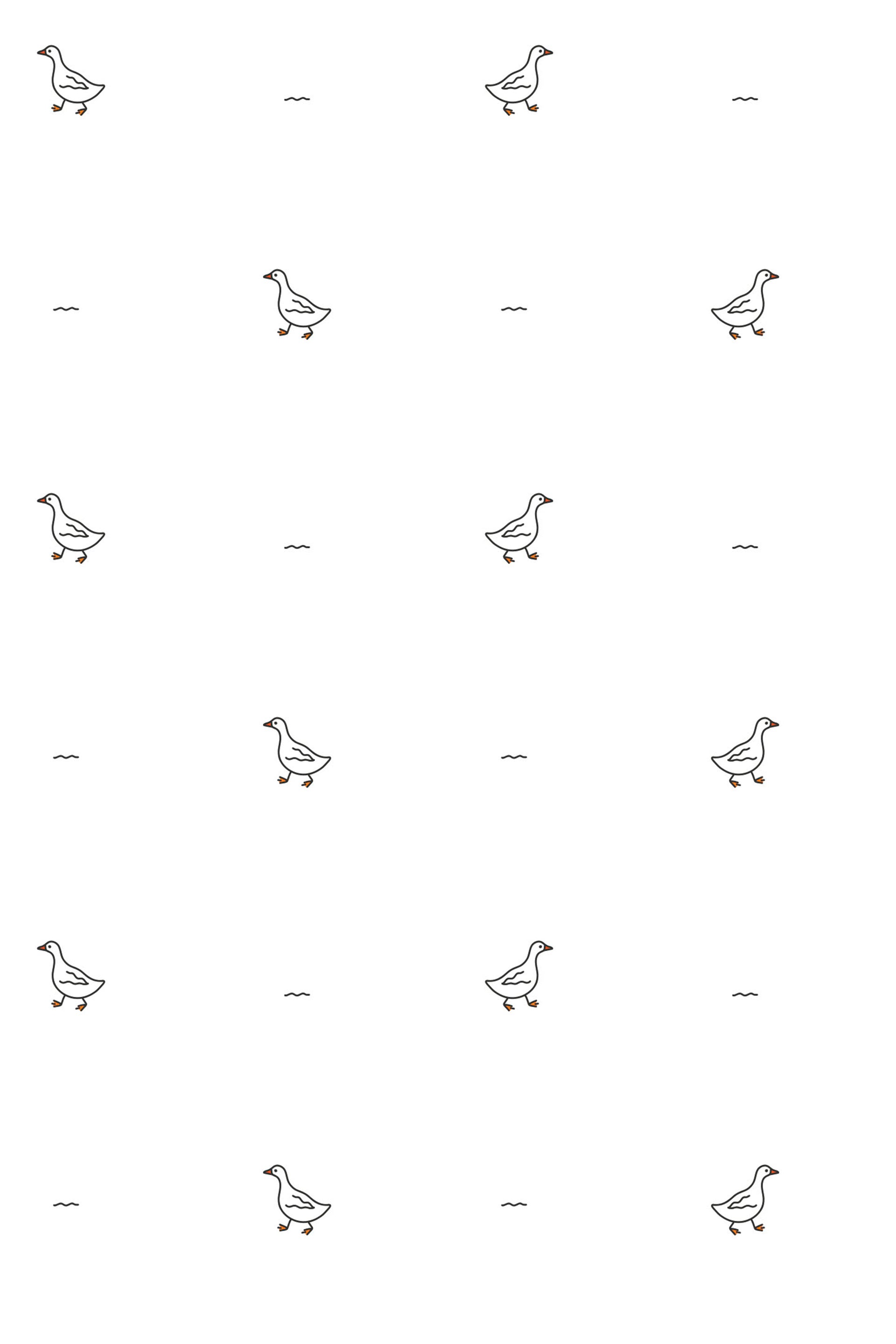 1920x2880 Minimalist Duck Peel and Stick Removable Wallpaper