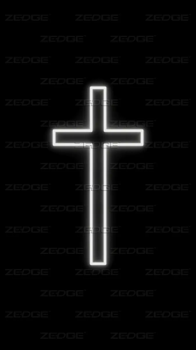 674x1205 Divine Light: OLED Cross wallpaper