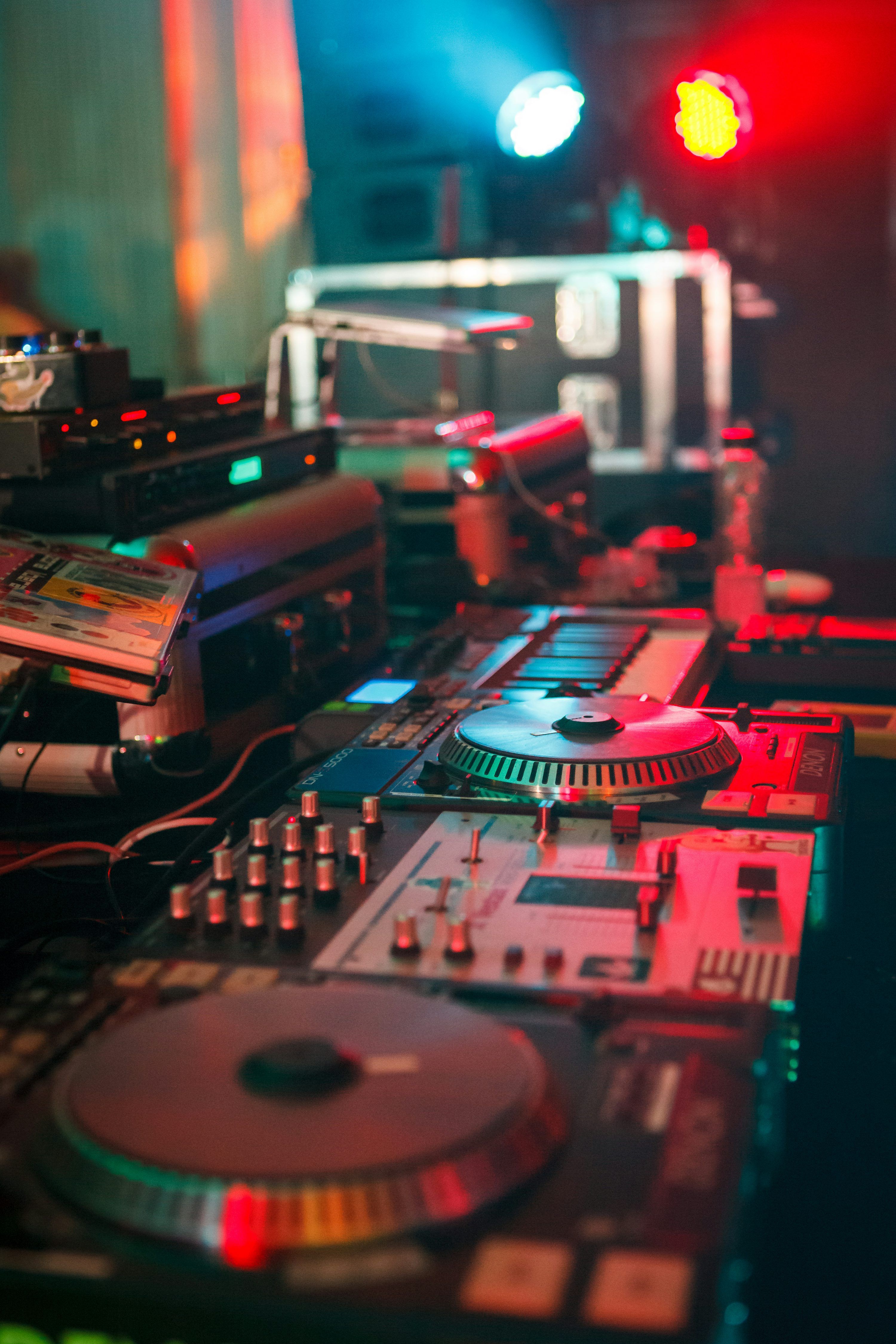 3000x4500 Black and red audio mixer