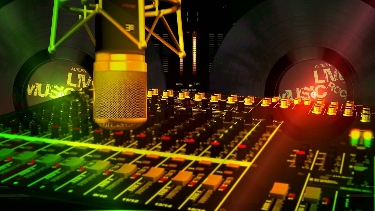 1280x720 Microphone, Mixer, Music