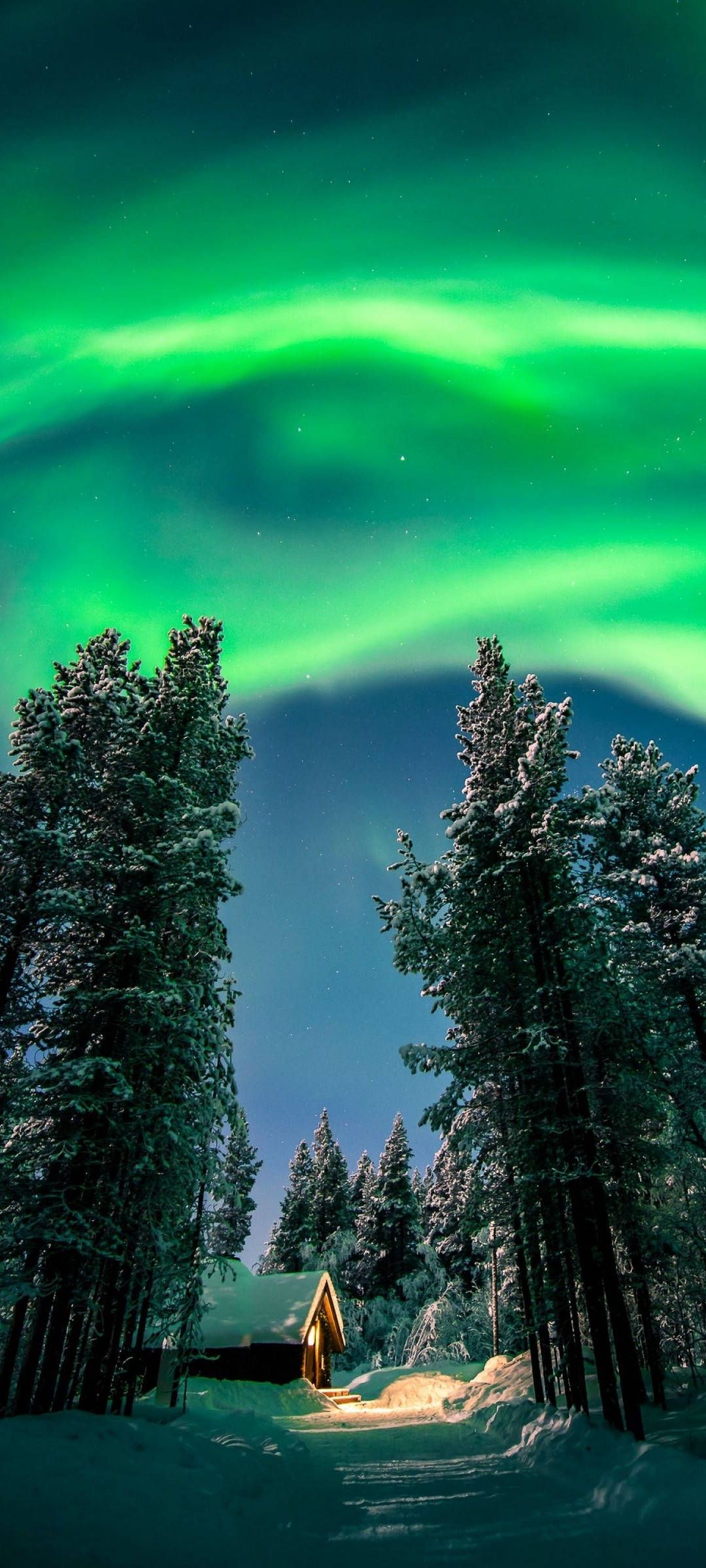 1080x2400 Download Redmi Note 10 Winter Aurora Wallpaper