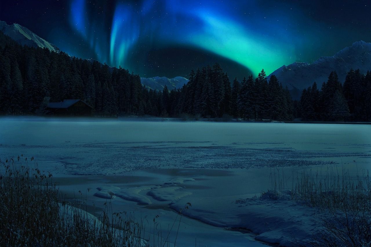 1280x852 Northern Lights Aurora Night