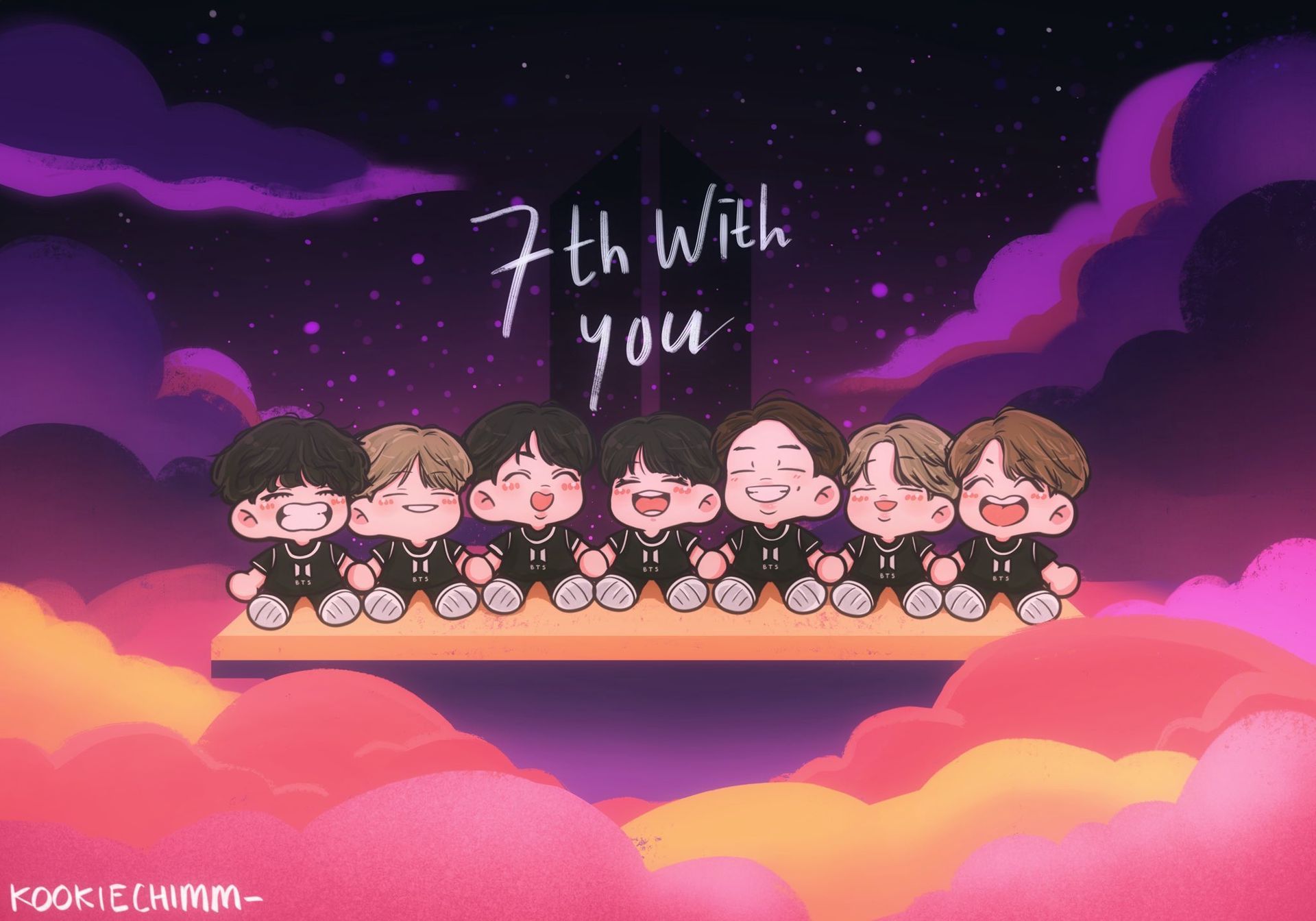 1920x1344 Namjin Fanarts ♤ anniversary
