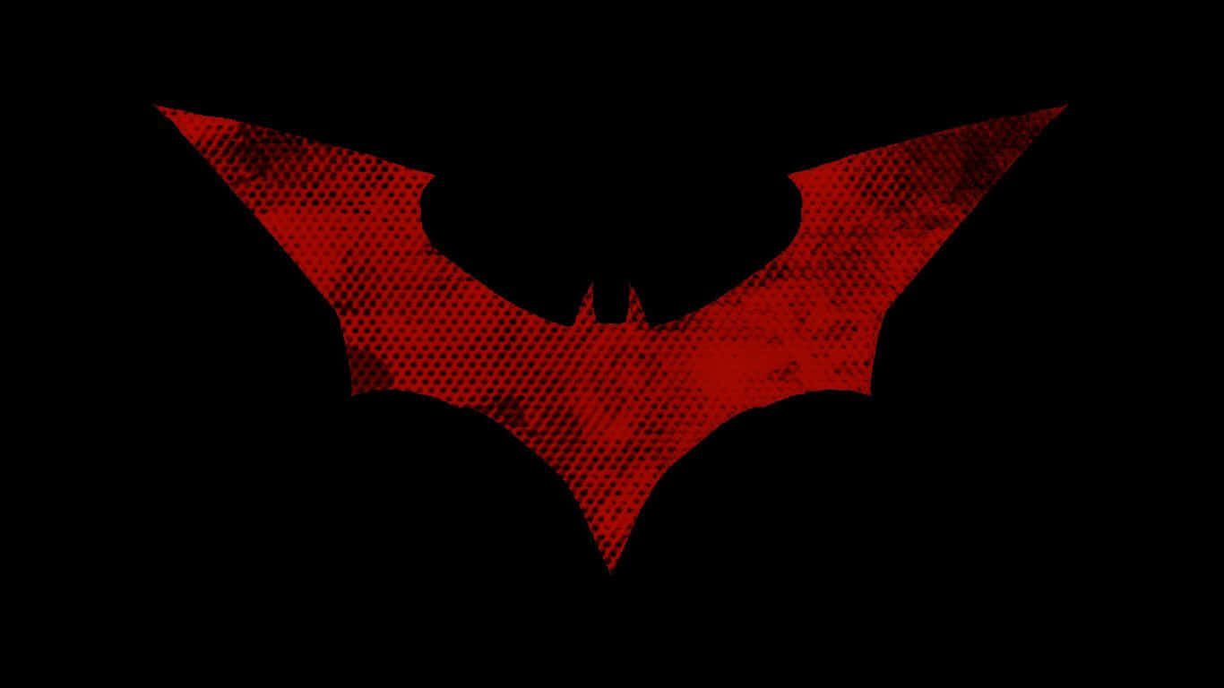 1366x768 Download Red and Black Batman Logo Wallpaper