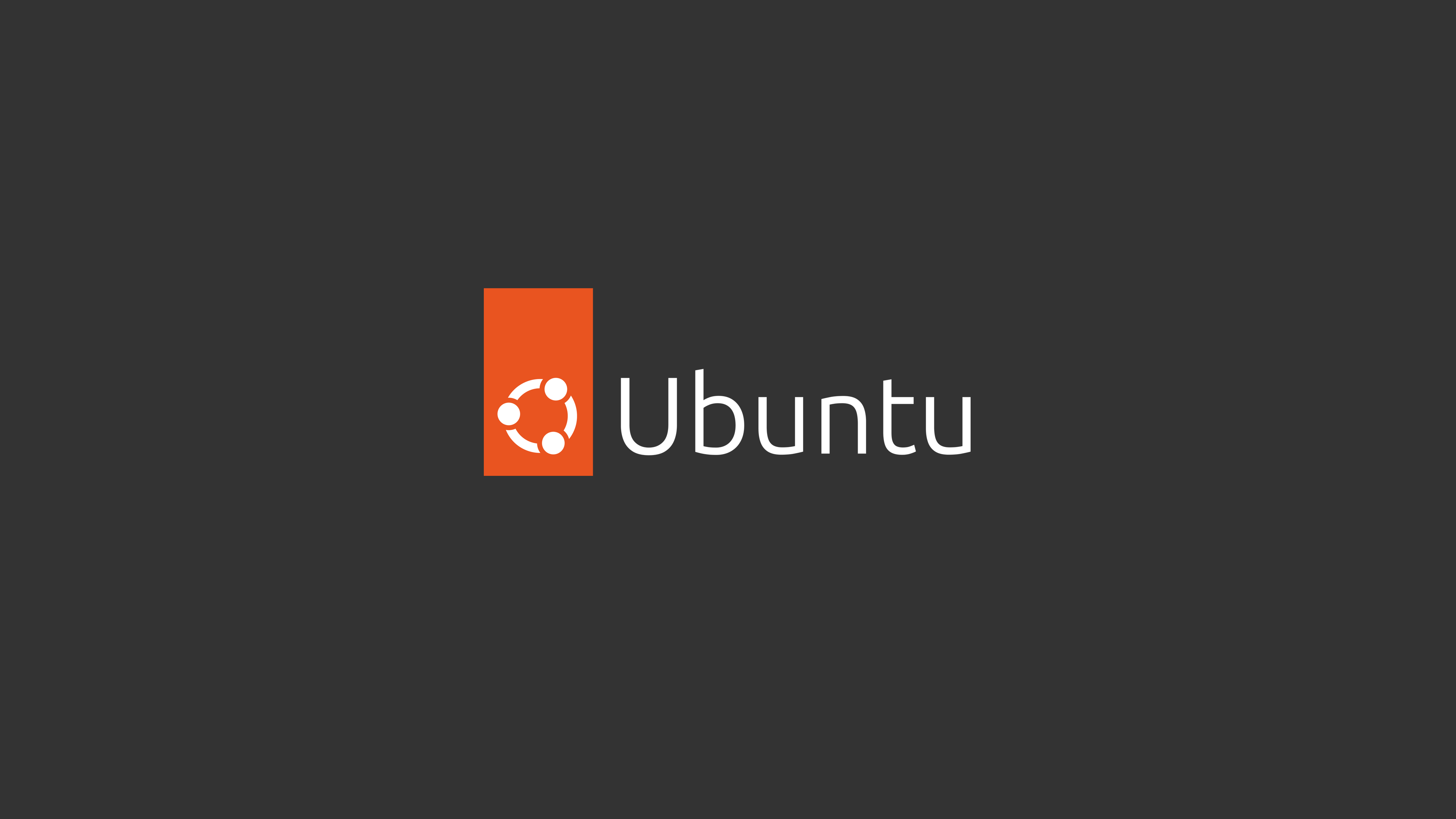 3840x2160 simple ubuntu logo wallpaper