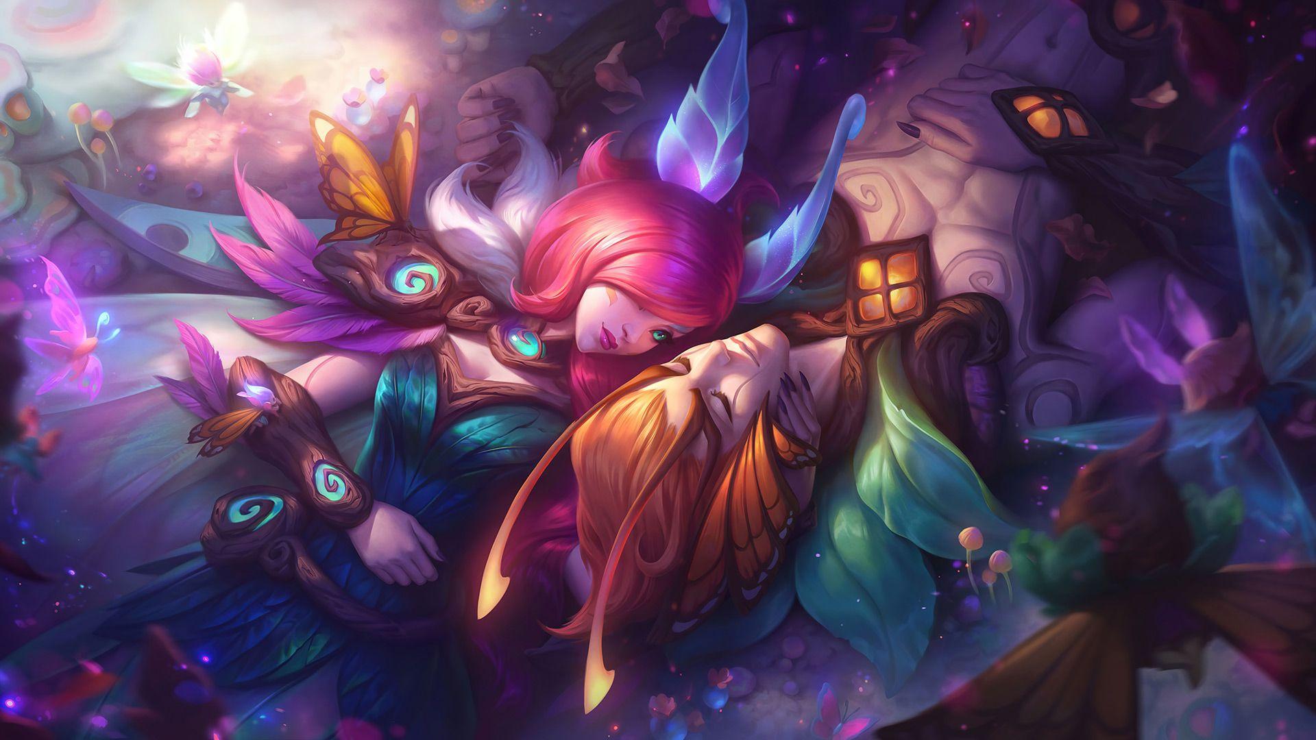 1920x1080 Elderwood Xayah Rakan Wallpaper LOL