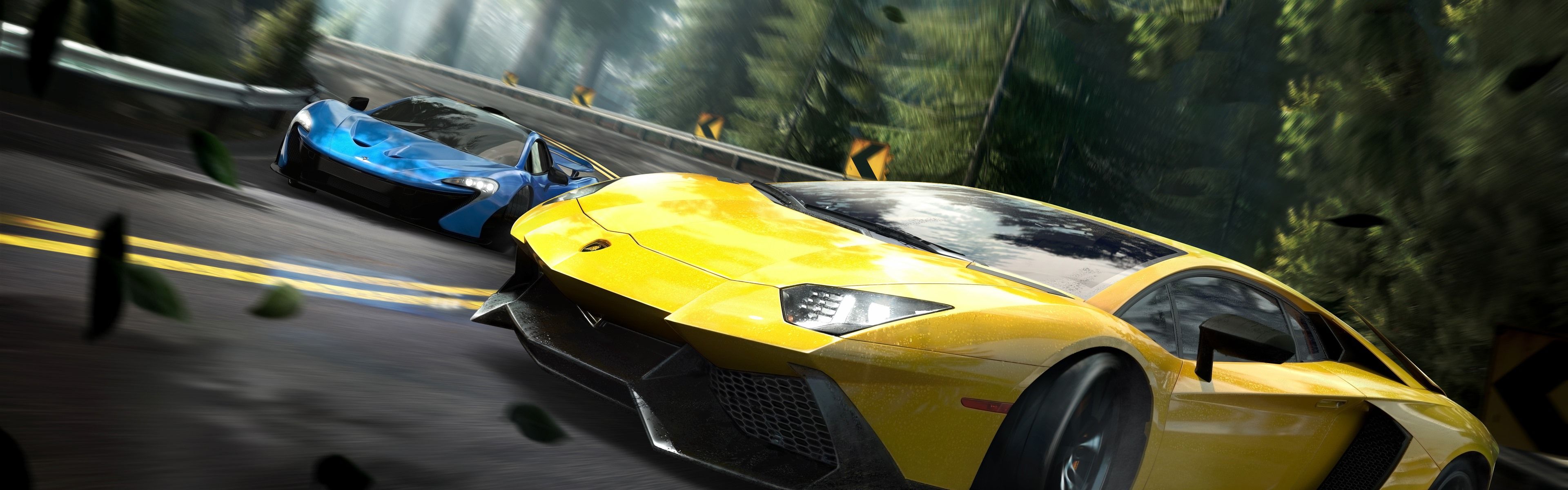 3840x1200 Wallpaper Need For Speed, Lamborghini yellow supercar 7680x4320 UHD 8K Picture, Image