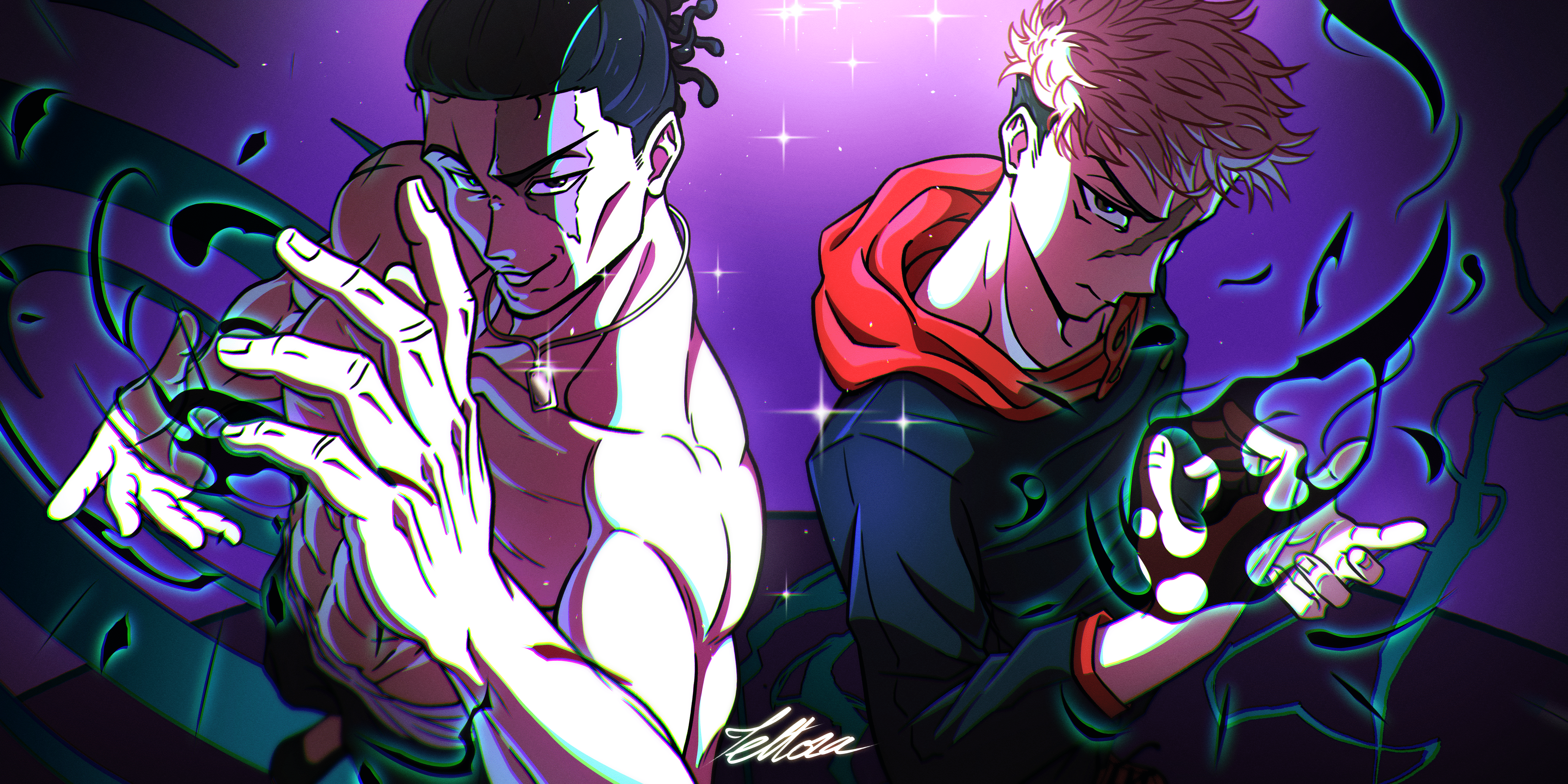 4961x2480 Todo And Yuji Wallpaper