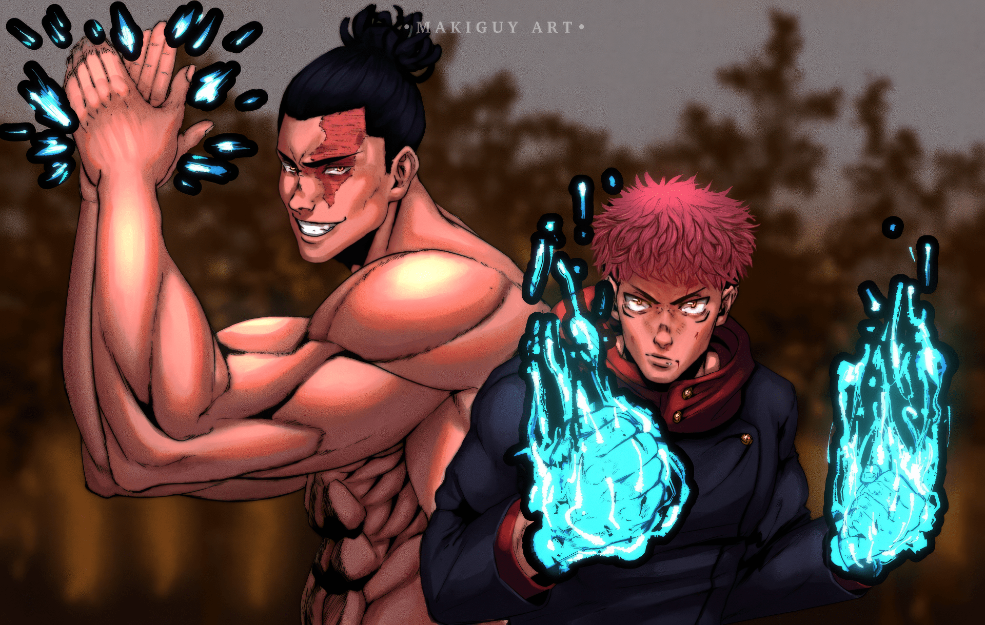 1920x1219 Download Jujutsu Kaisen HD Wallpaper: Todo & Itadori