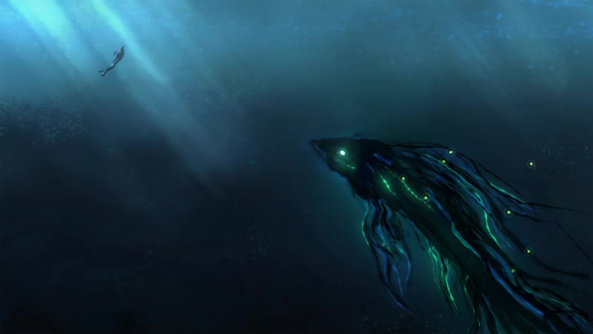 1920x1080 Deep Sea Creature Live Wallpaper
