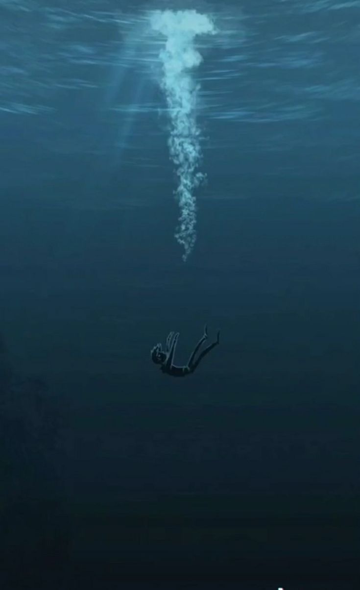 735x1204 Deep water wallpaper. Falling ocean, Thalassophobia background, Sad wallpaper