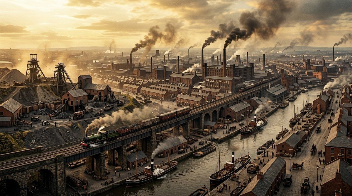 1200x670 Historical Strolls: World History Edition Episode 16 Industrial Revolution: The Era When Steam and Machines Changed Global Life｜こう爺＠シニアAI活用日記