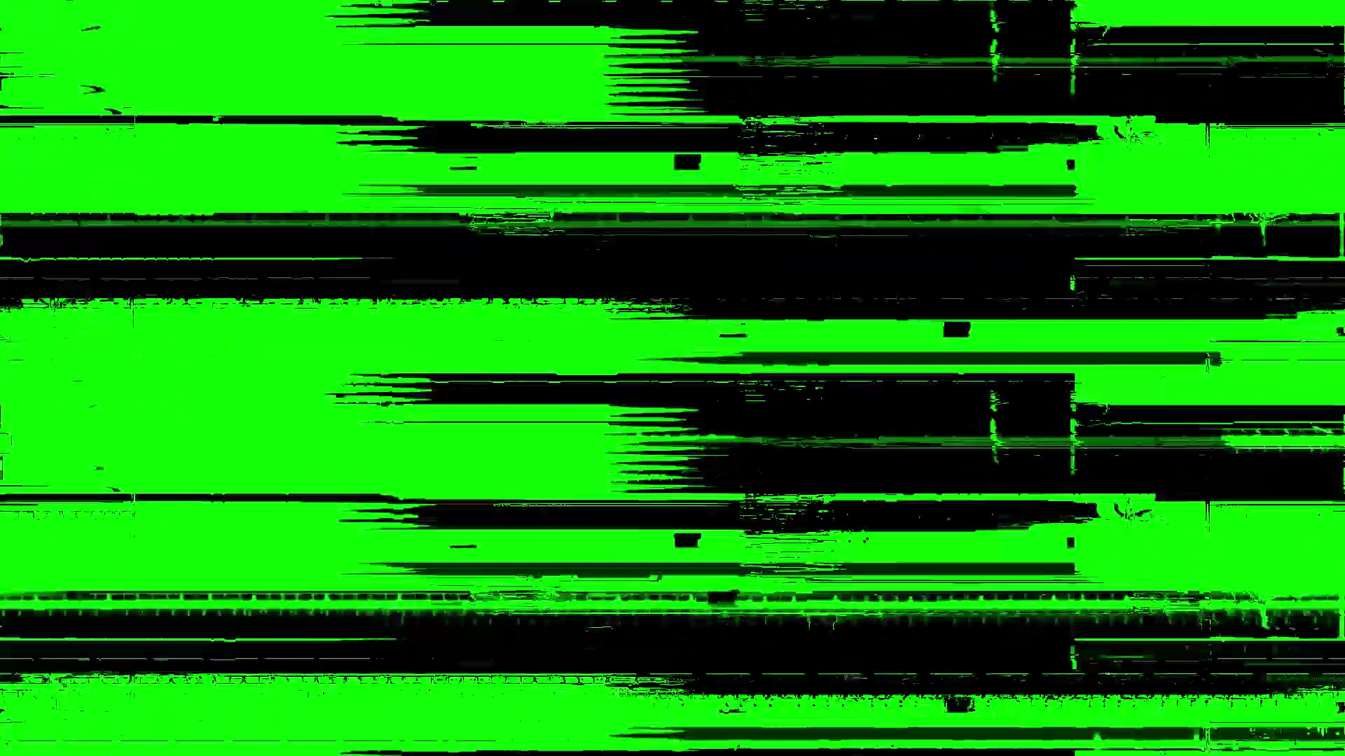 1920x1080 Strong Green Screen Glitch Transition Effect