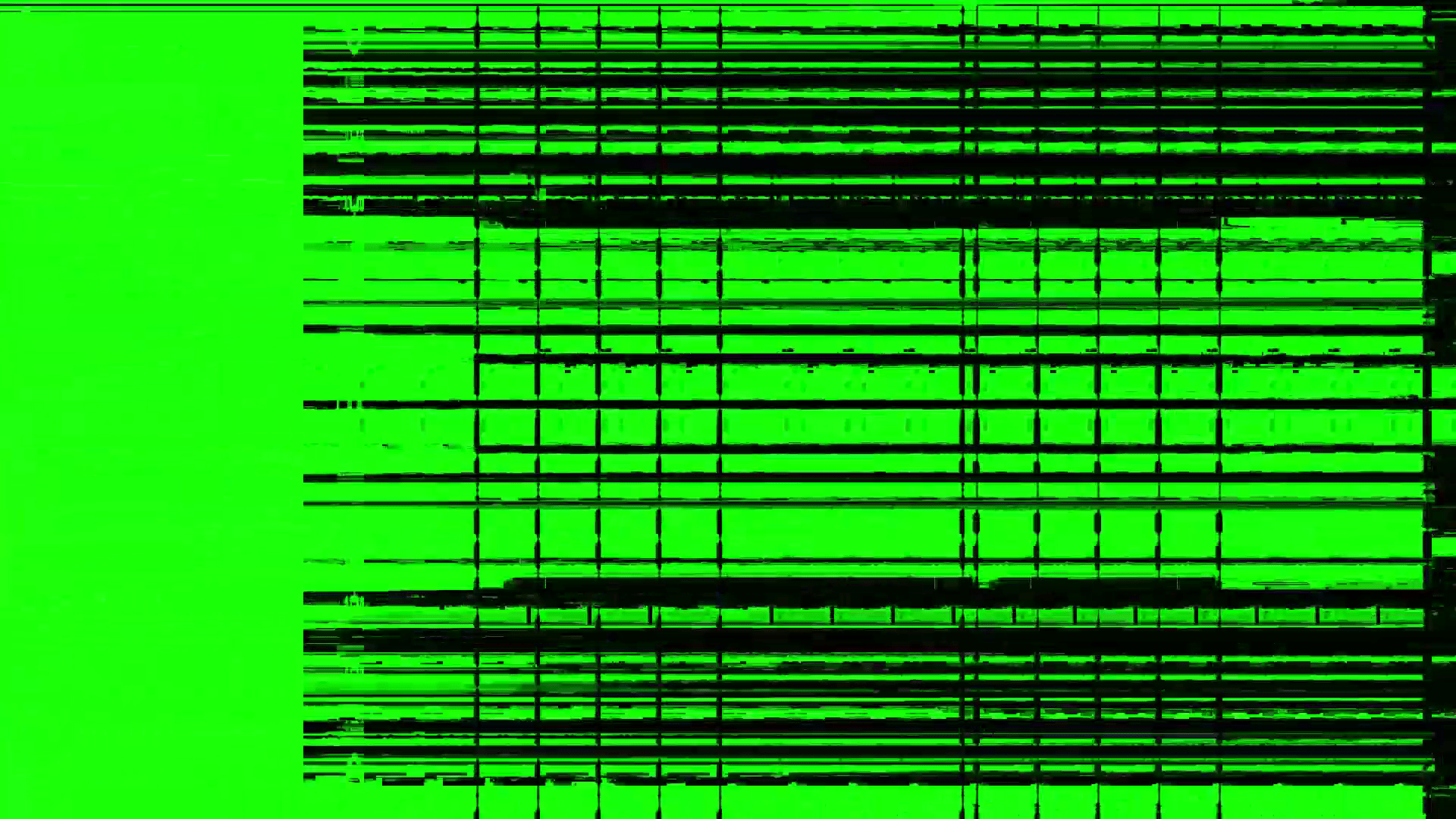 1920x1080 Broken Grid Green Screen Glitch Loop