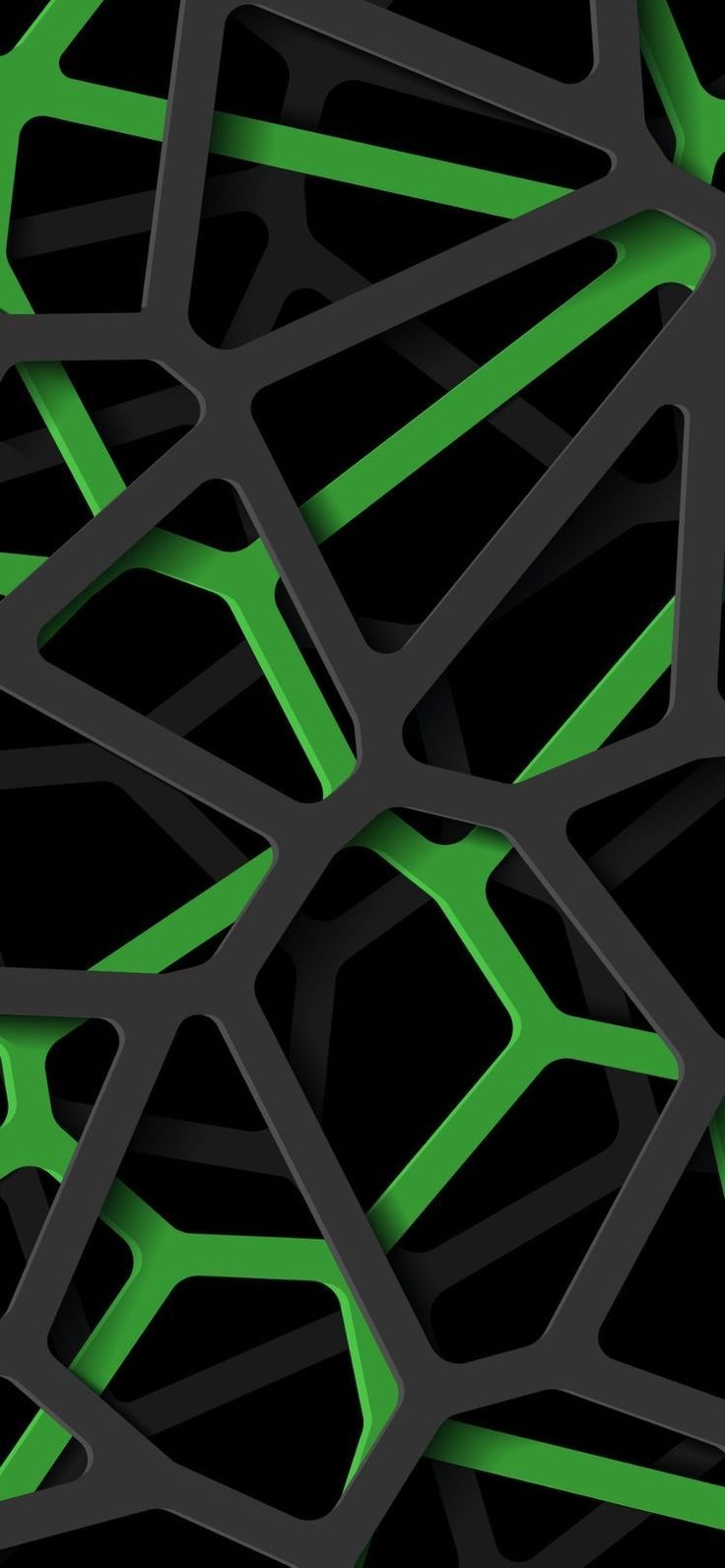 736x1592 Cool Black and Green Abstract Phone Wallpaper 4K. Cool phone wallpaper 4k, Phone wallpaper design